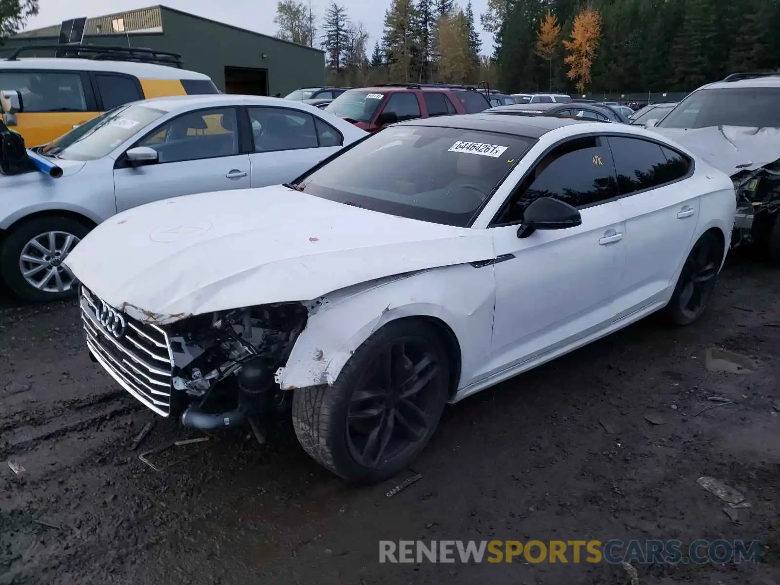 2 Photograph of a damaged car WAUANCF52KA057370 AUDI A5 2019