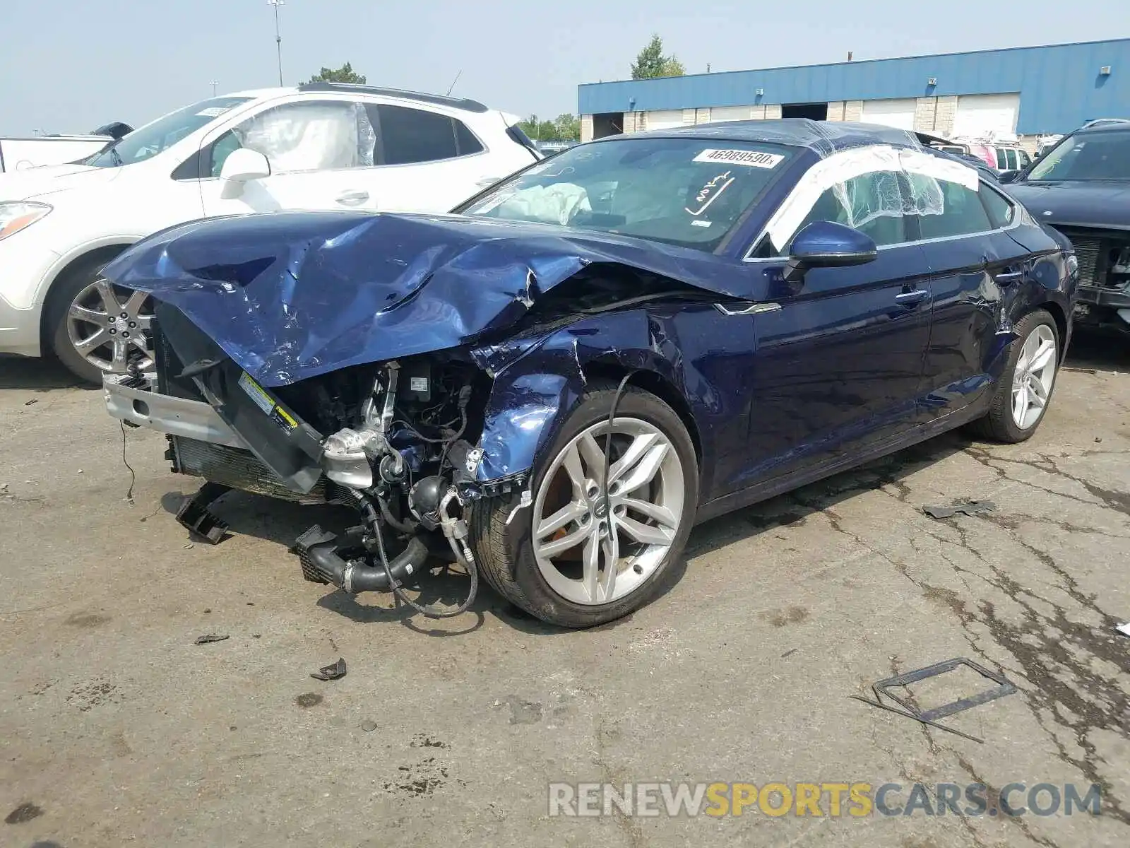 2 Photograph of a damaged car WAUANCF53KA051349 AUDI A5 2019