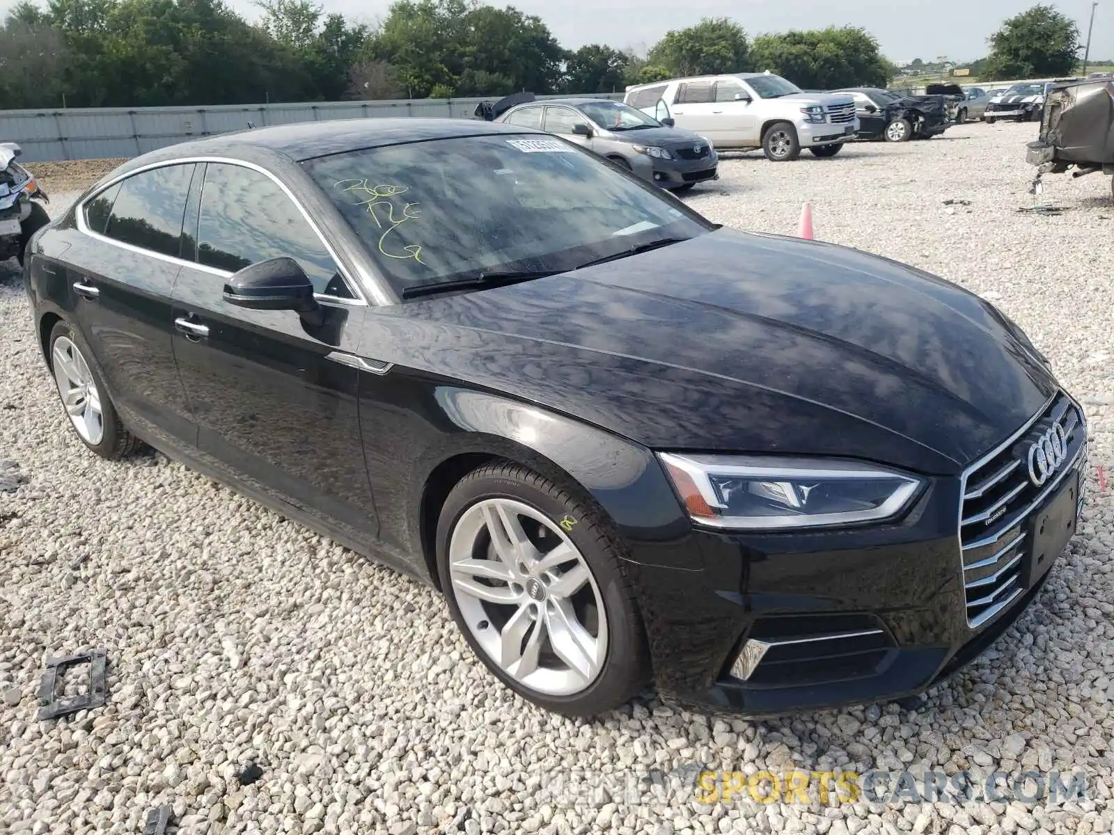 1 Photograph of a damaged car WAUANCF53KA053277 AUDI A5 2019