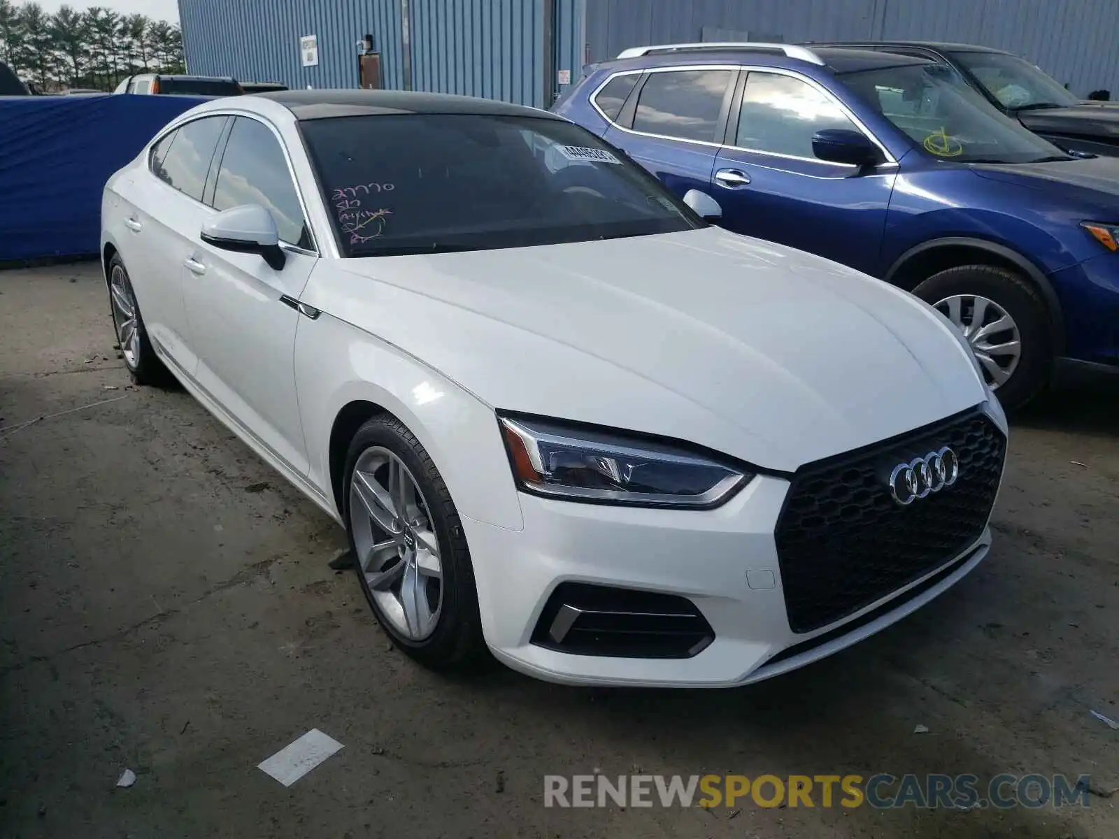 1 Photograph of a damaged car WAUANCF53KA055028 AUDI A5 2019