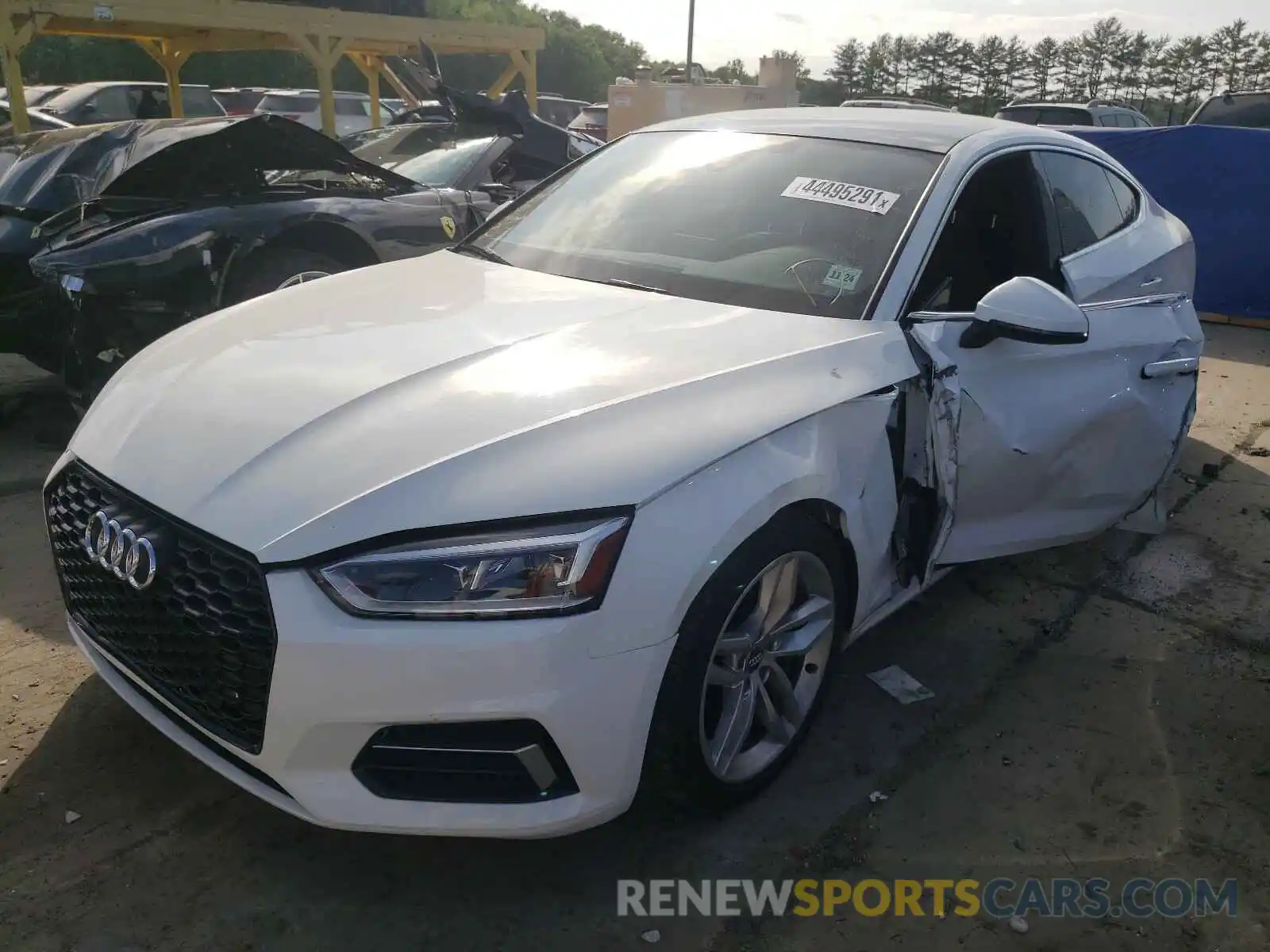 2 Photograph of a damaged car WAUANCF53KA055028 AUDI A5 2019