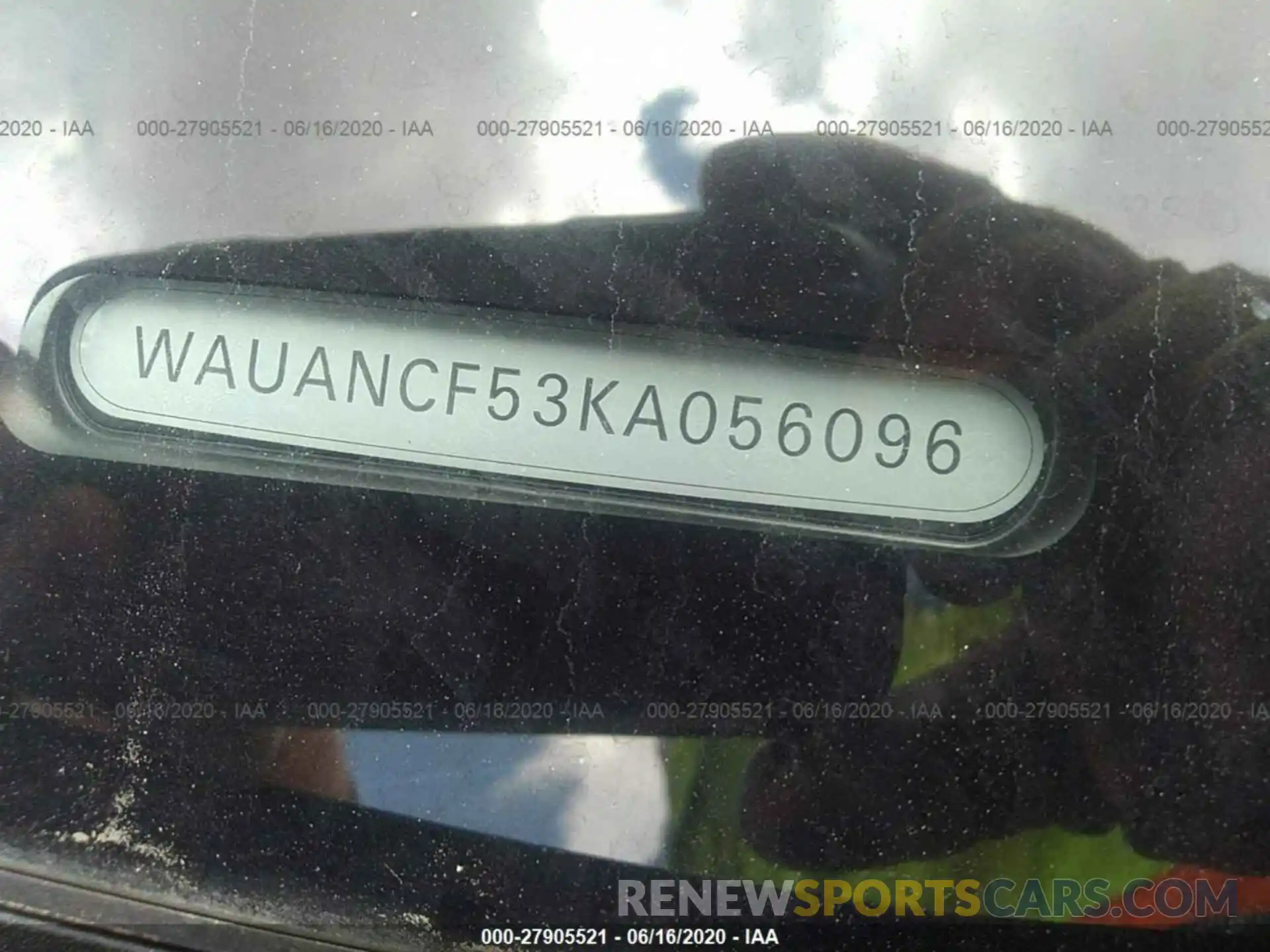 9 Photograph of a damaged car WAUANCF53KA056096 AUDI A5 2019