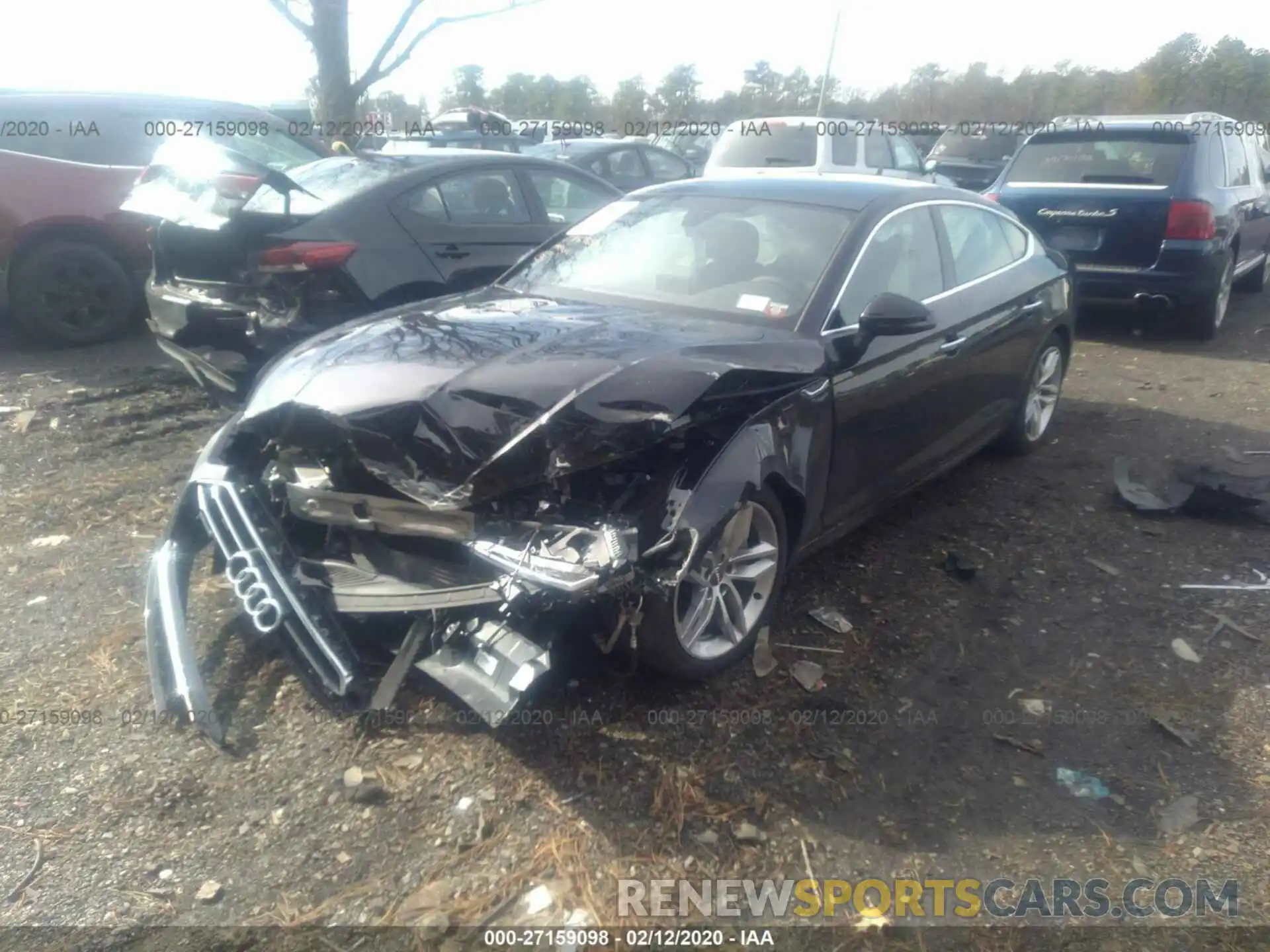 2 Photograph of a damaged car WAUANCF53KA093410 AUDI A5 2019