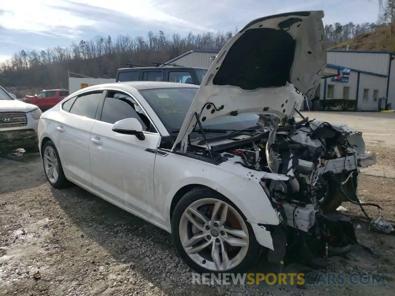 1 Photograph of a damaged car WAUANCF54KA046354 AUDI A5 2019