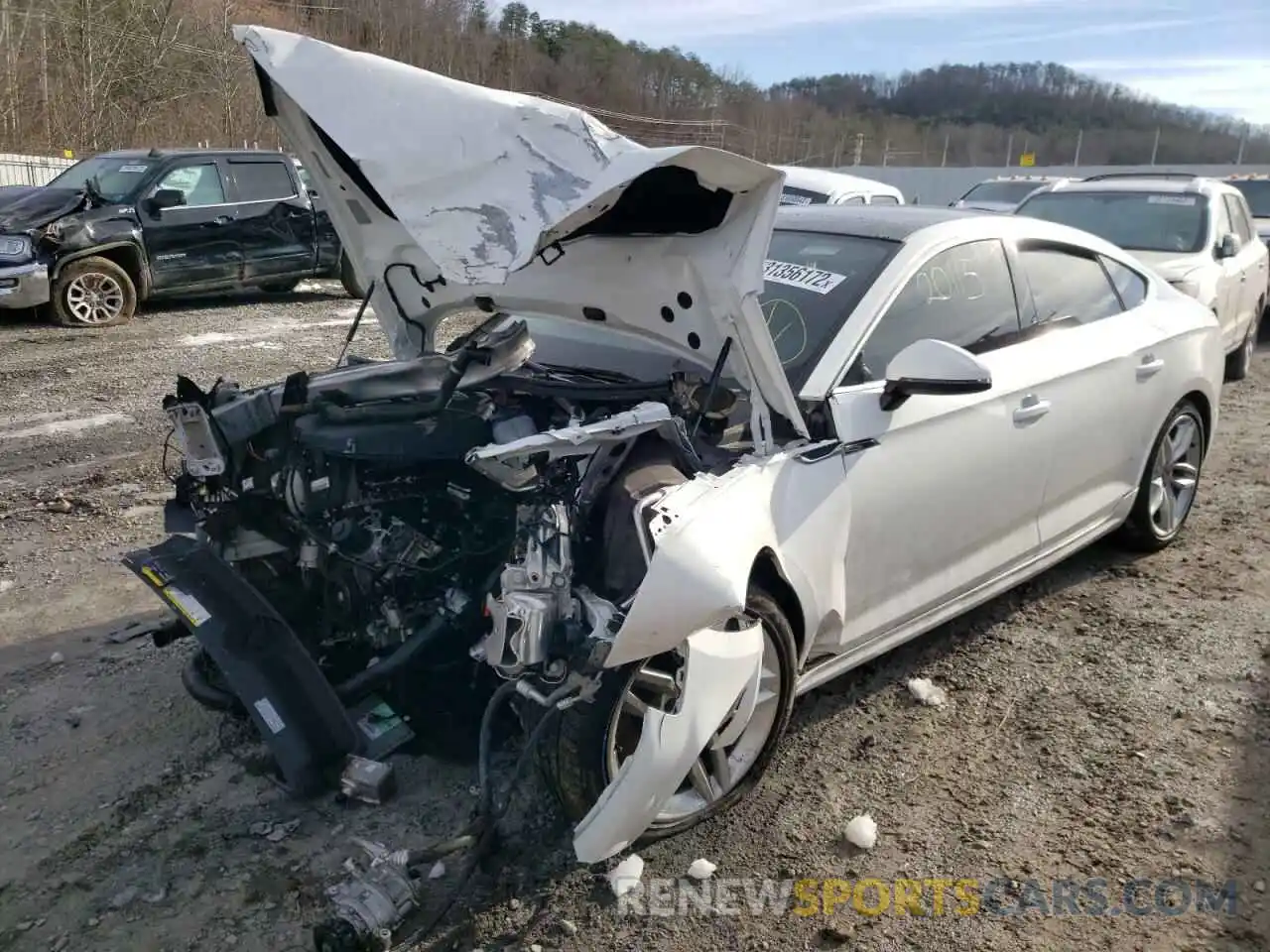 2 Photograph of a damaged car WAUANCF54KA046354 AUDI A5 2019