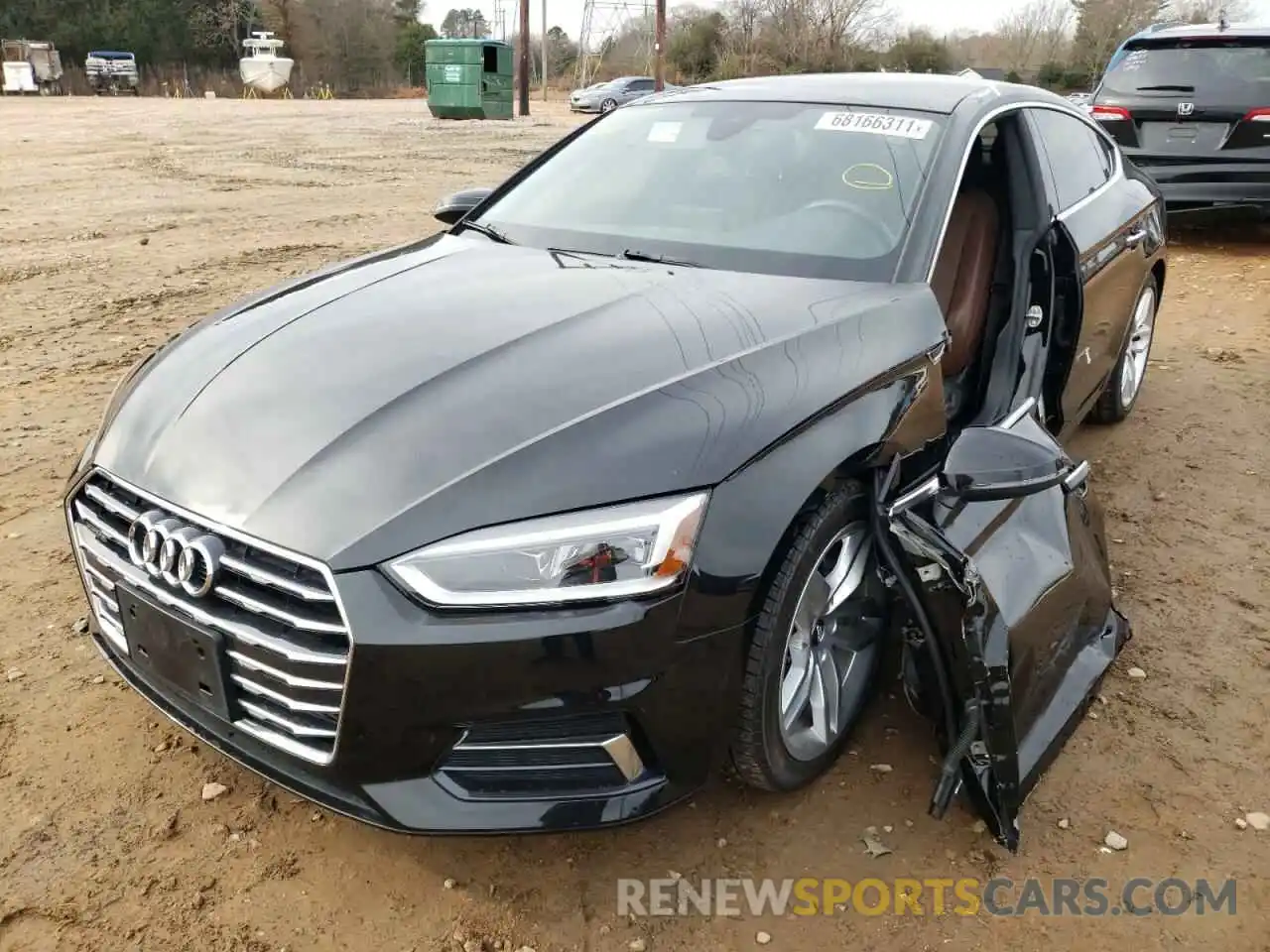 2 Photograph of a damaged car WAUANCF55KA022774 AUDI A5 2019