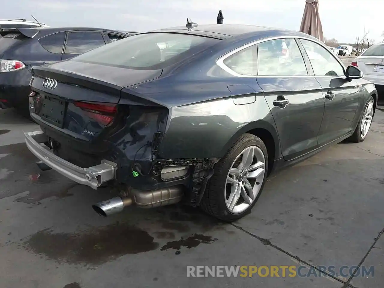 4 Photograph of a damaged car WAUANCF55KA054348 AUDI A5 2019