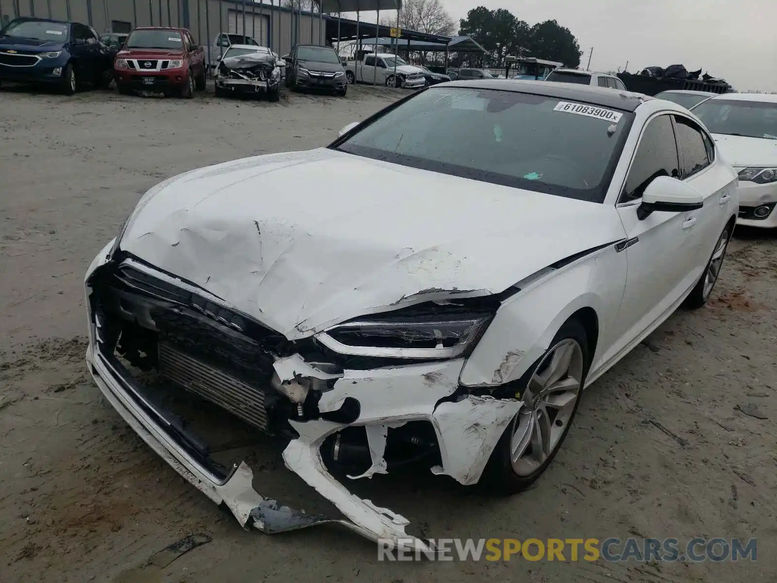 2 Photograph of a damaged car WAUANCF55KA055144 AUDI A5 2019