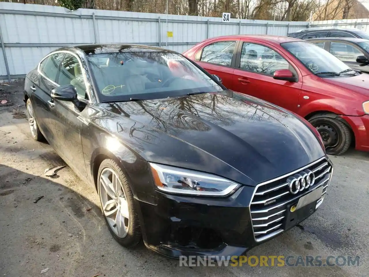 1 Photograph of a damaged car WAUANCF55KA056438 AUDI A5 2019