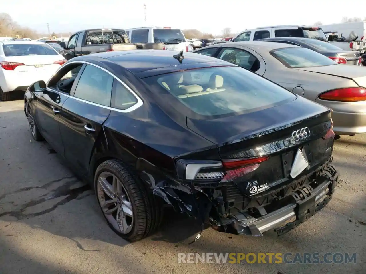 3 Photograph of a damaged car WAUANCF55KA056438 AUDI A5 2019