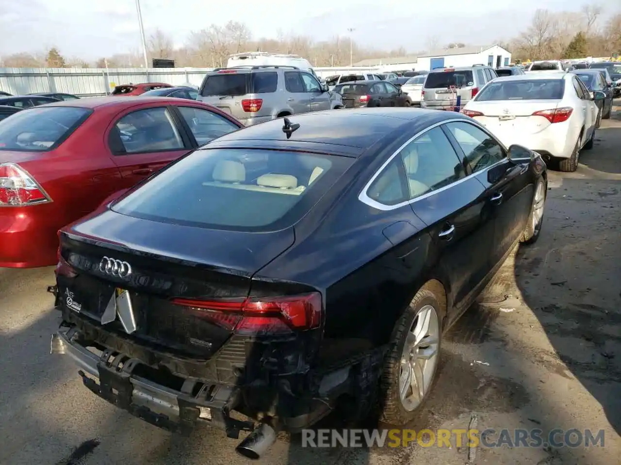 4 Photograph of a damaged car WAUANCF55KA056438 AUDI A5 2019