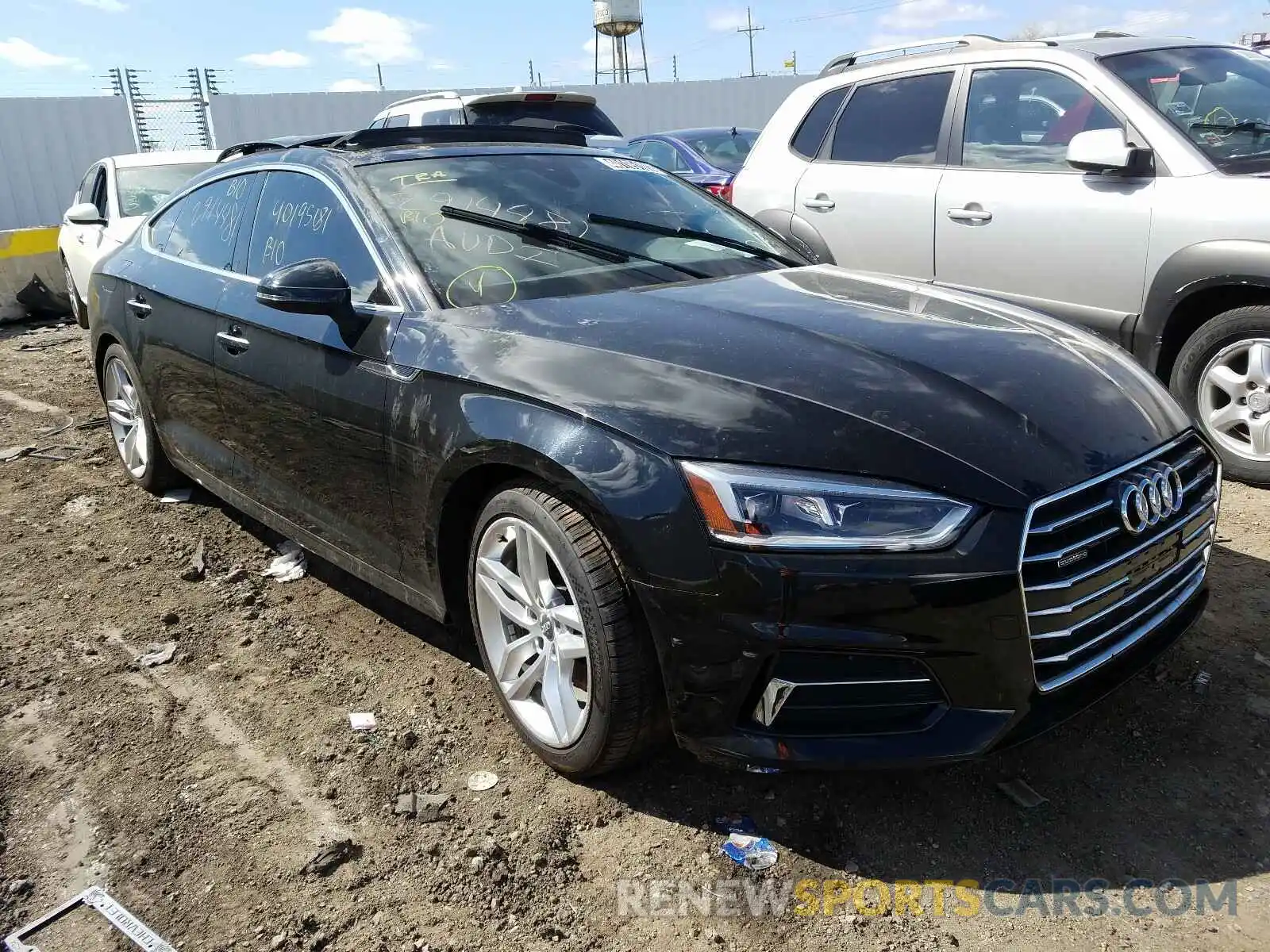 1 Photograph of a damaged car WAUANCF55KA058609 AUDI A5 2019