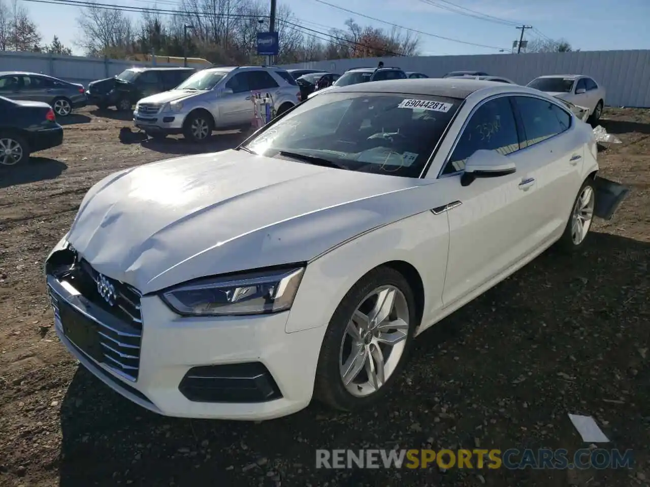 2 Photograph of a damaged car WAUANCF55KA059128 AUDI A5 2019