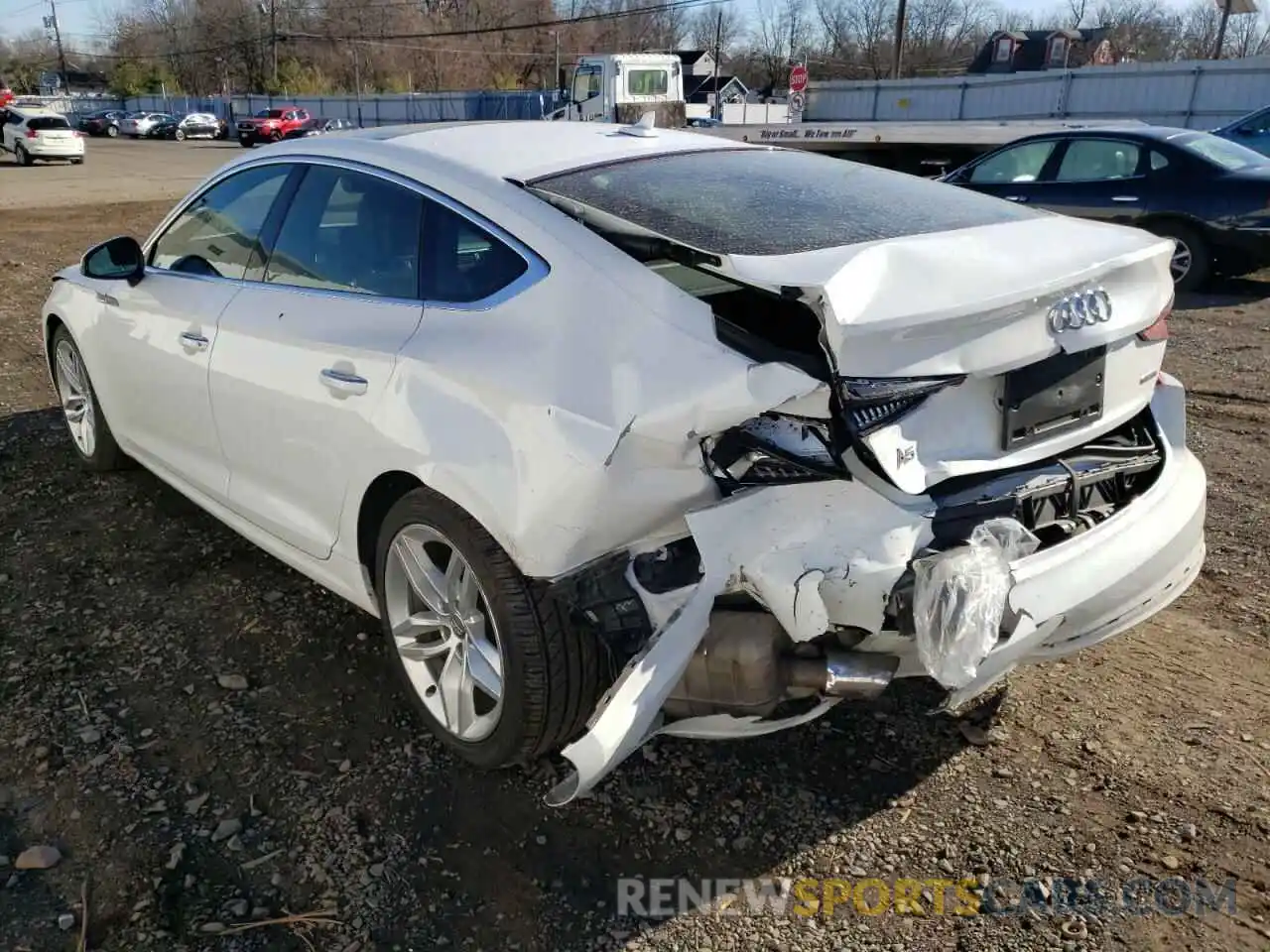 3 Photograph of a damaged car WAUANCF55KA059128 AUDI A5 2019