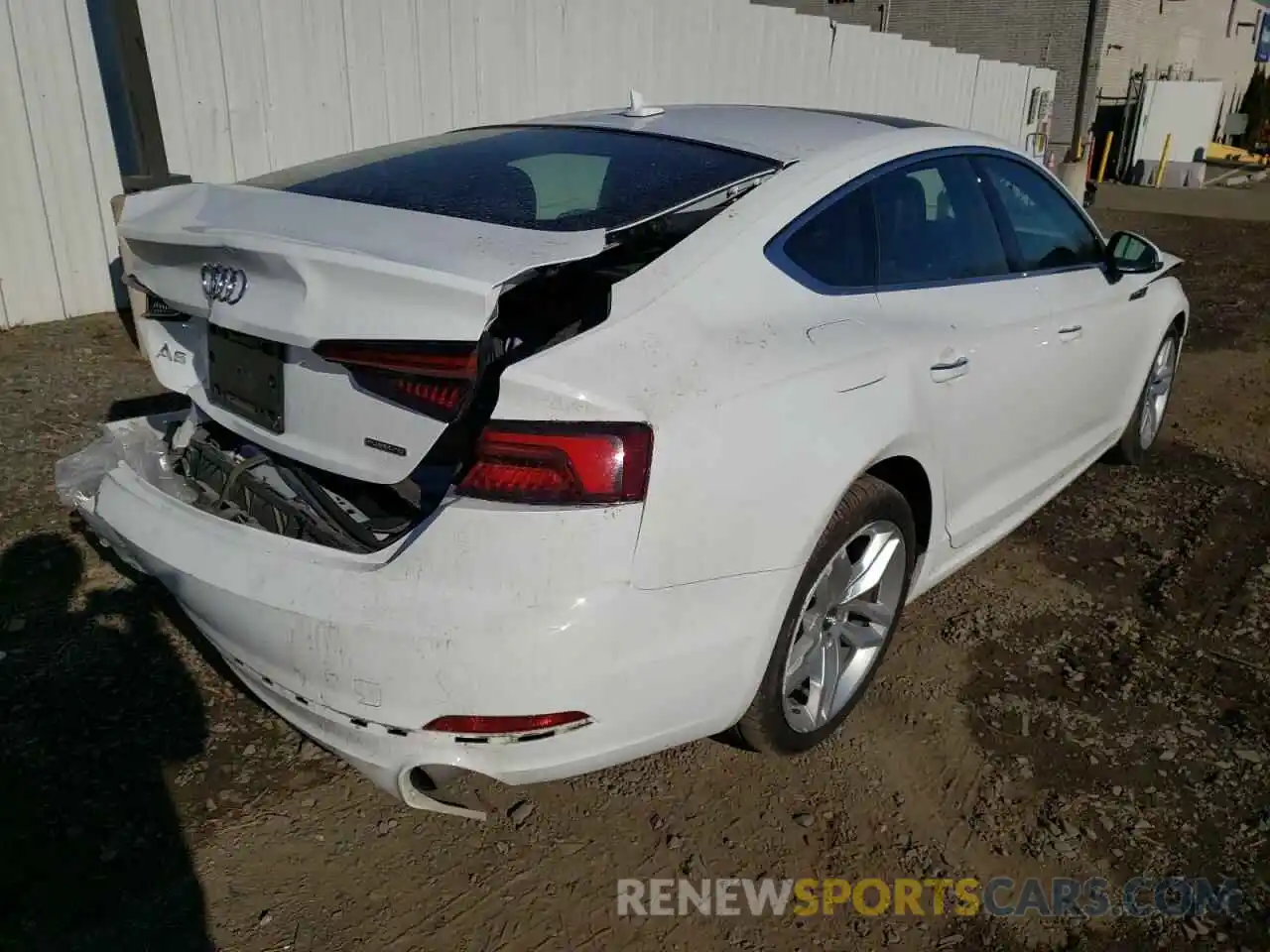 4 Photograph of a damaged car WAUANCF55KA059128 AUDI A5 2019