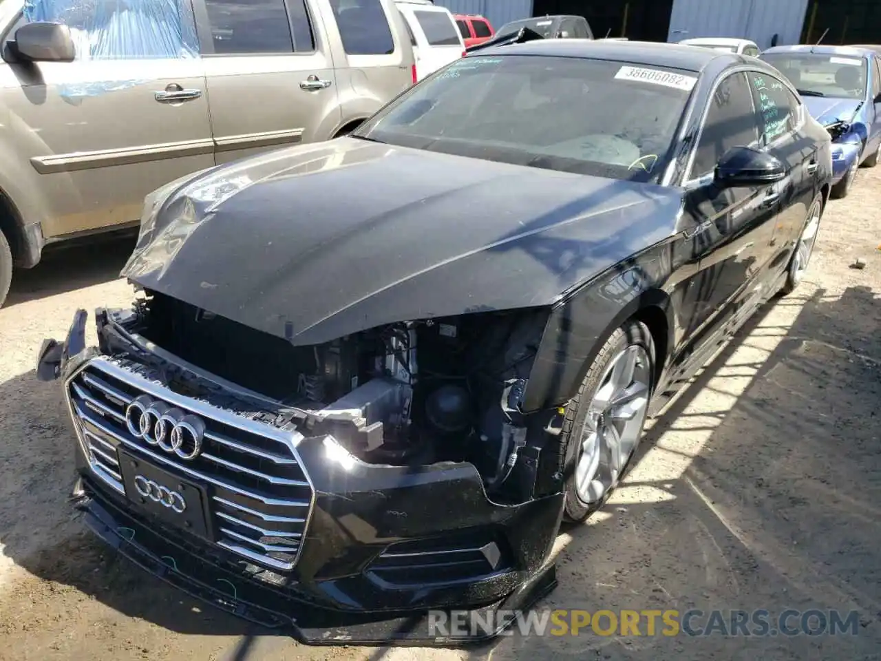 2 Photograph of a damaged car WAUANCF57KA058661 AUDI A5 2019