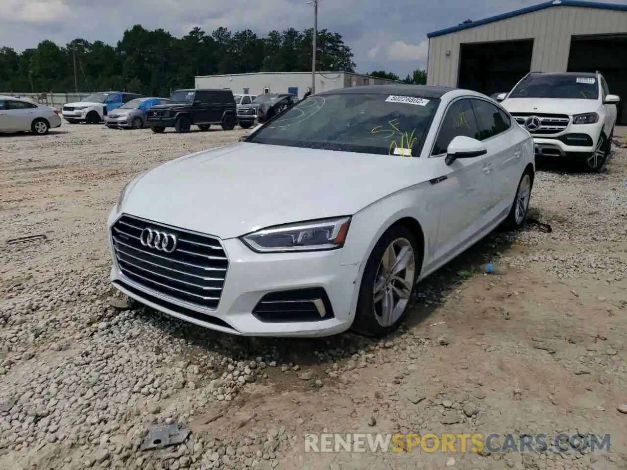 2 Photograph of a damaged car WAUANCF58KA023997 AUDI A5 2019