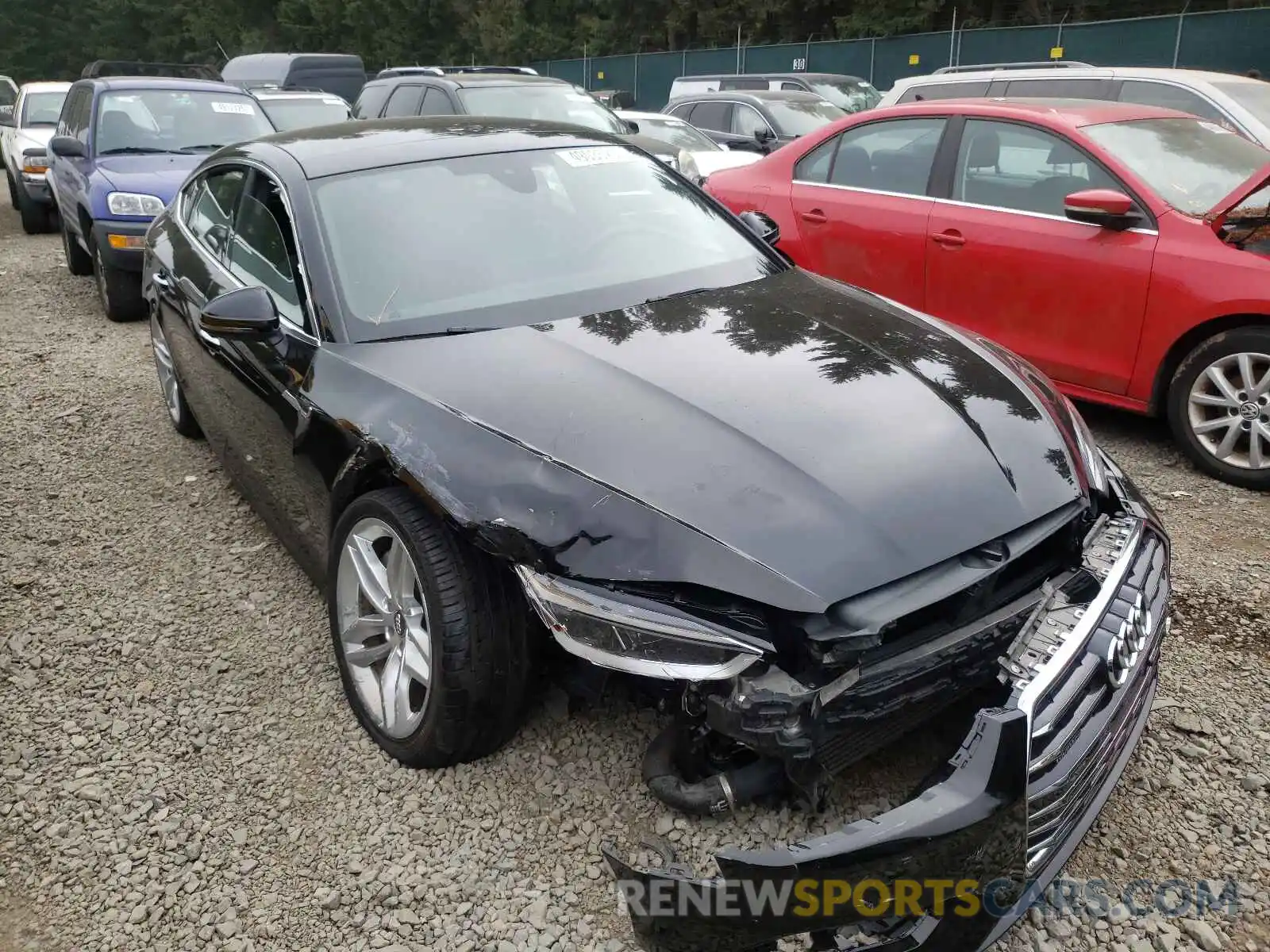 1 Photograph of a damaged car WAUANCF58KA063125 AUDI A5 2019