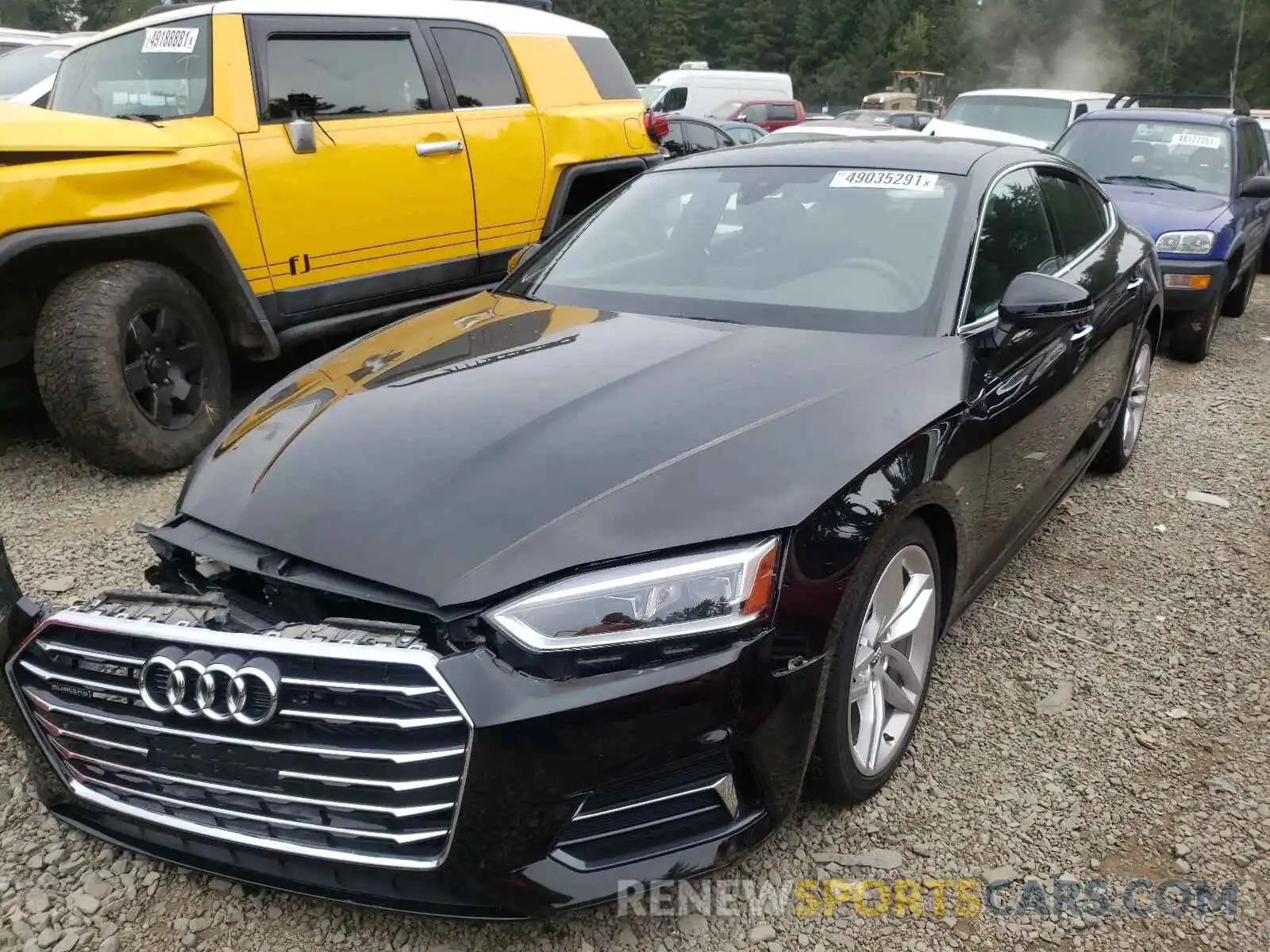 2 Photograph of a damaged car WAUANCF58KA063125 AUDI A5 2019