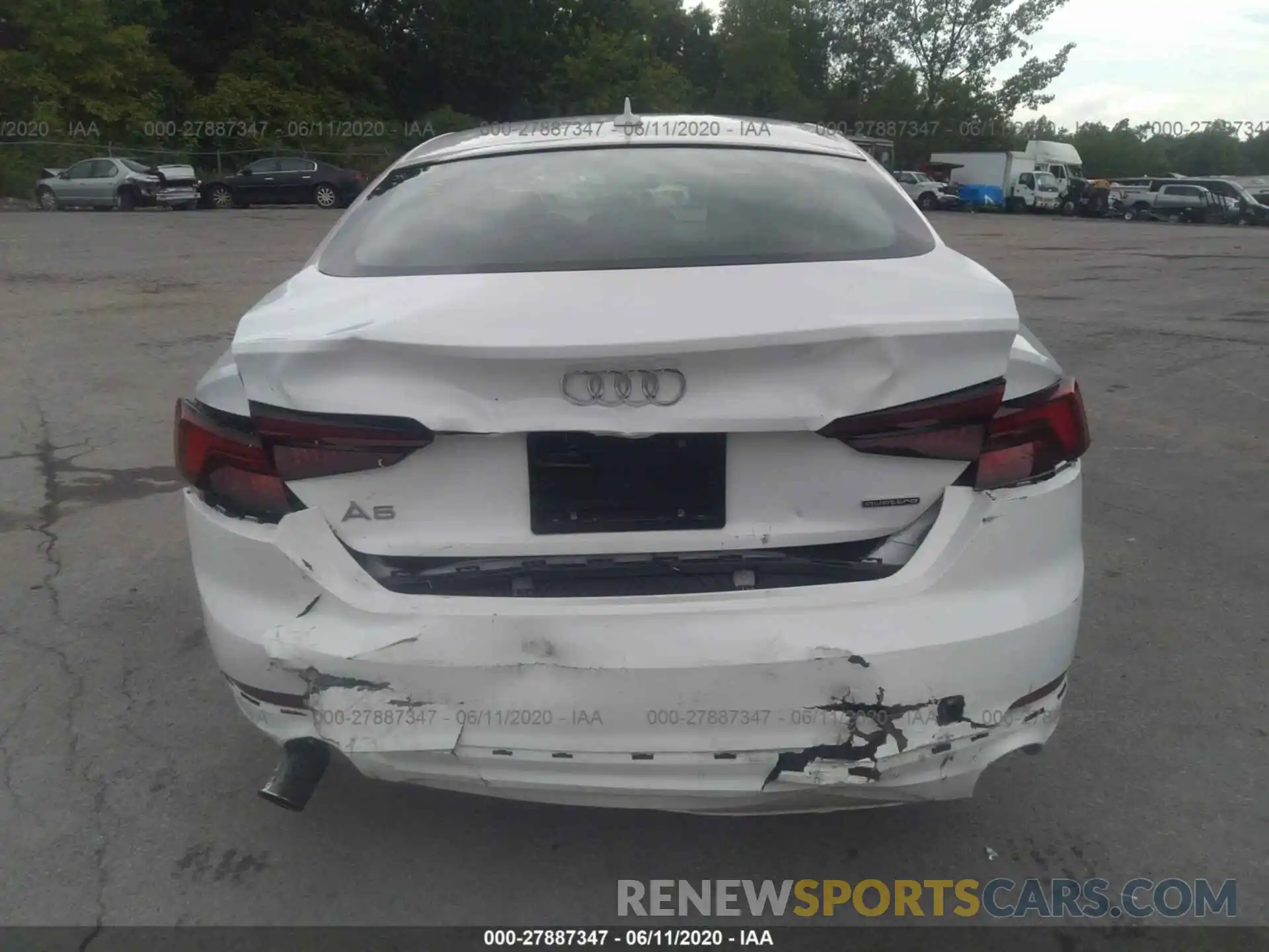 6 Photograph of a damaged car WAUANCF59KA055227 AUDI A5 2019