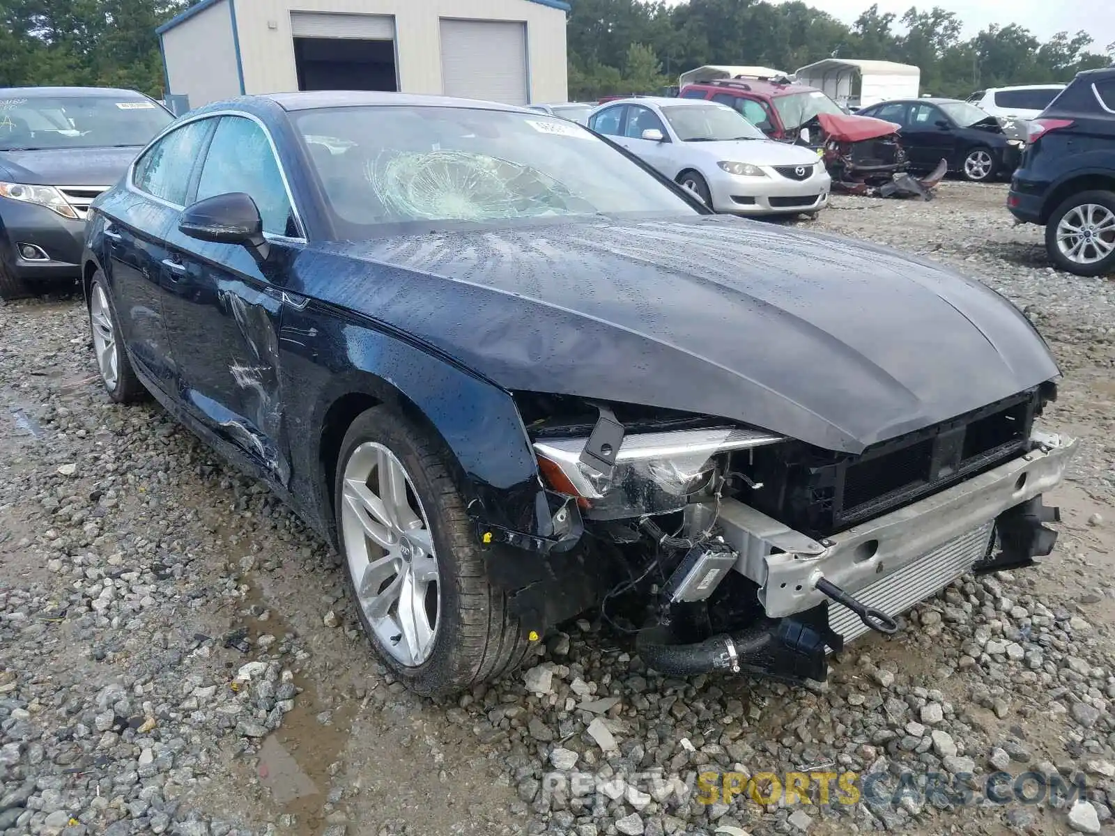 1 Photograph of a damaged car WAUANCF59KA057981 AUDI A5 2019