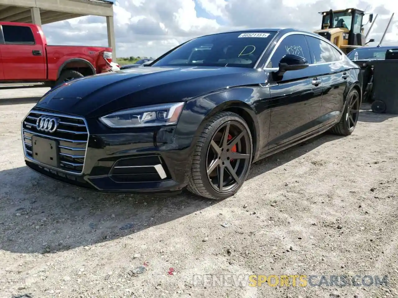 2 Photograph of a damaged car WAUANCF59KA063845 AUDI A5 2019