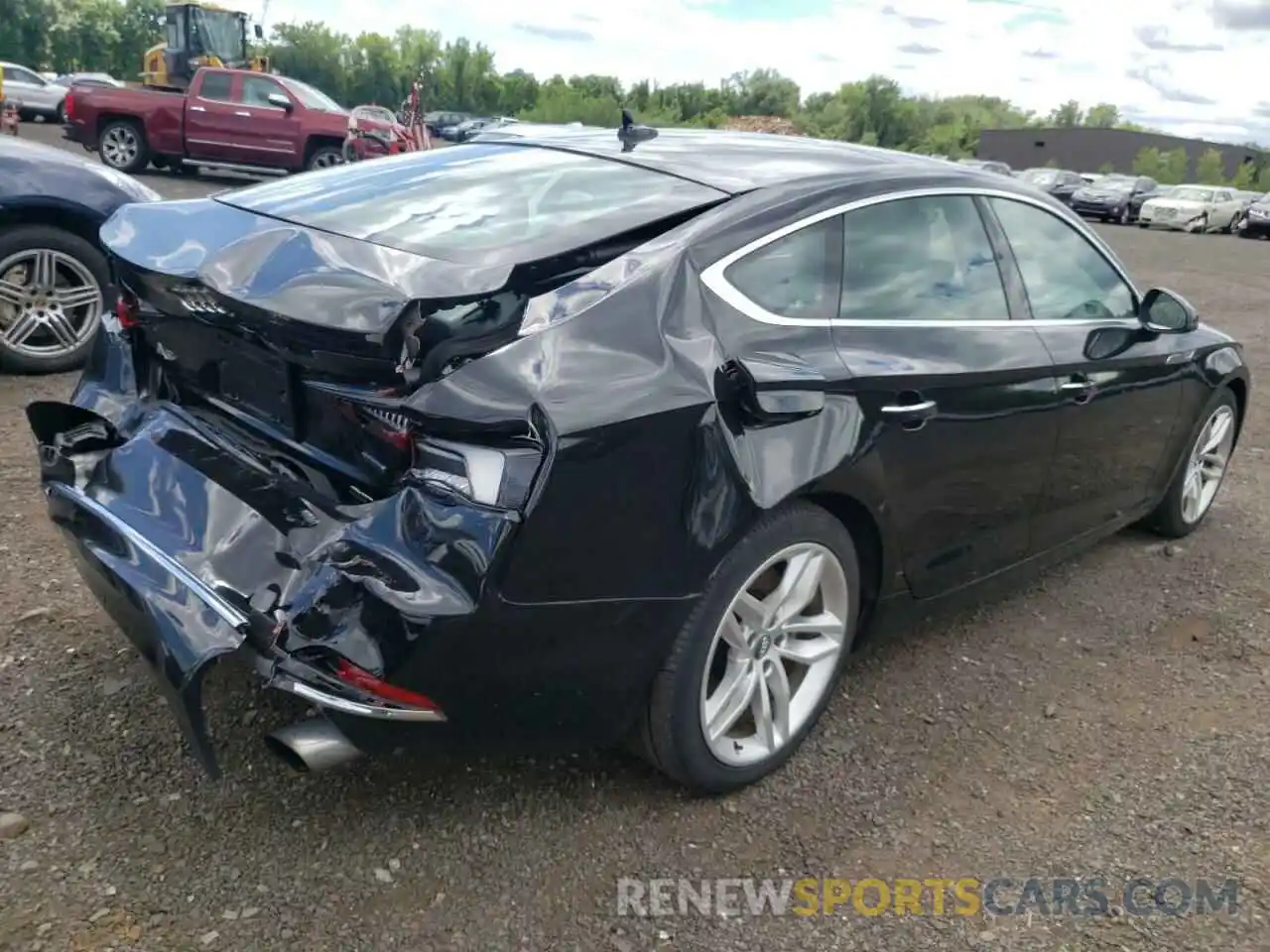 4 Photograph of a damaged car WAUANCF5XKA053695 AUDI A5 2019