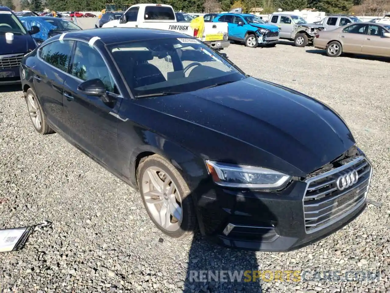 1 Photograph of a damaged car WAUANCF5XKA063224 AUDI A5 2019