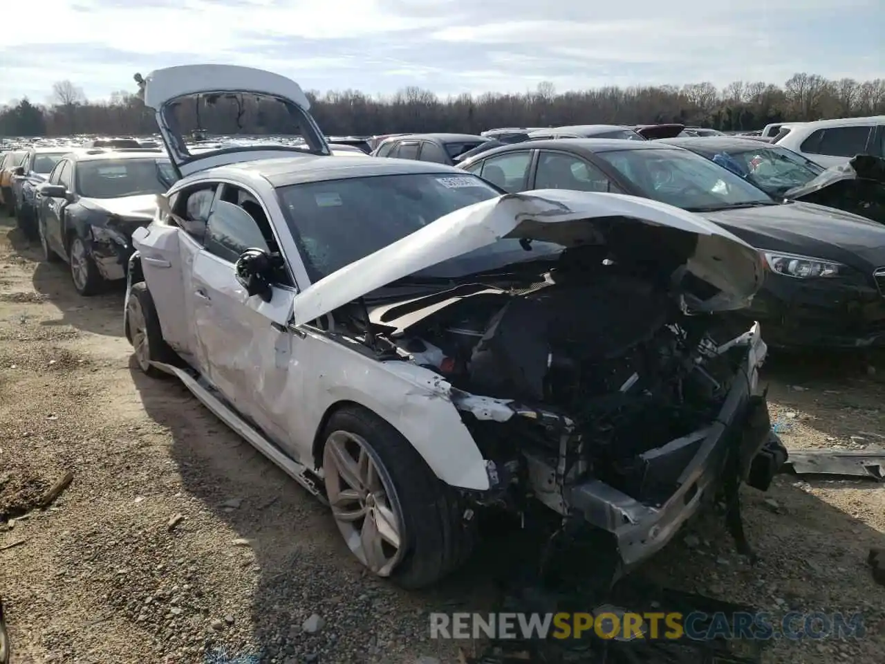 1 Photograph of a damaged car WAUANCF5XKA063899 AUDI A5 2019