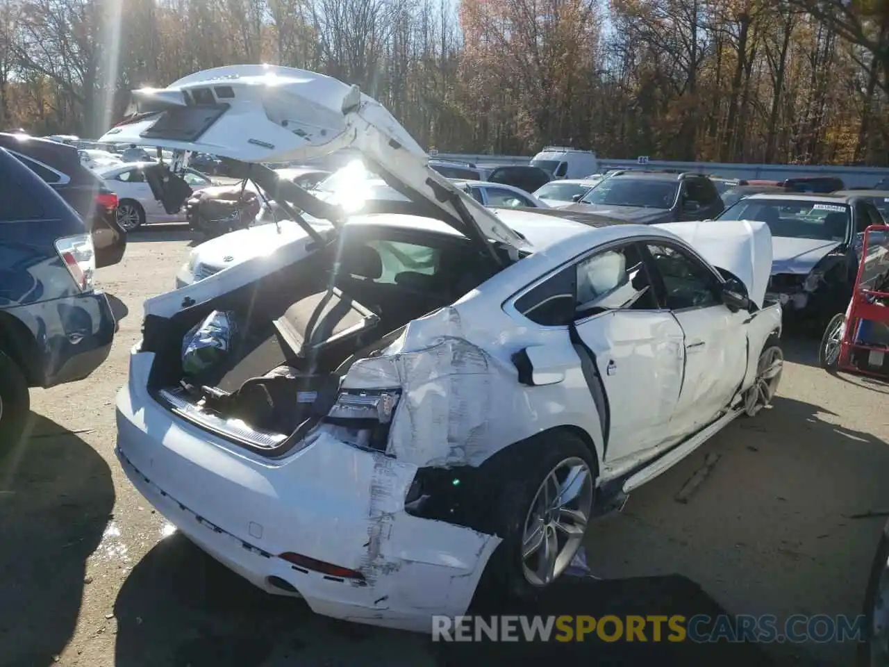 4 Photograph of a damaged car WAUANCF5XKA063899 AUDI A5 2019