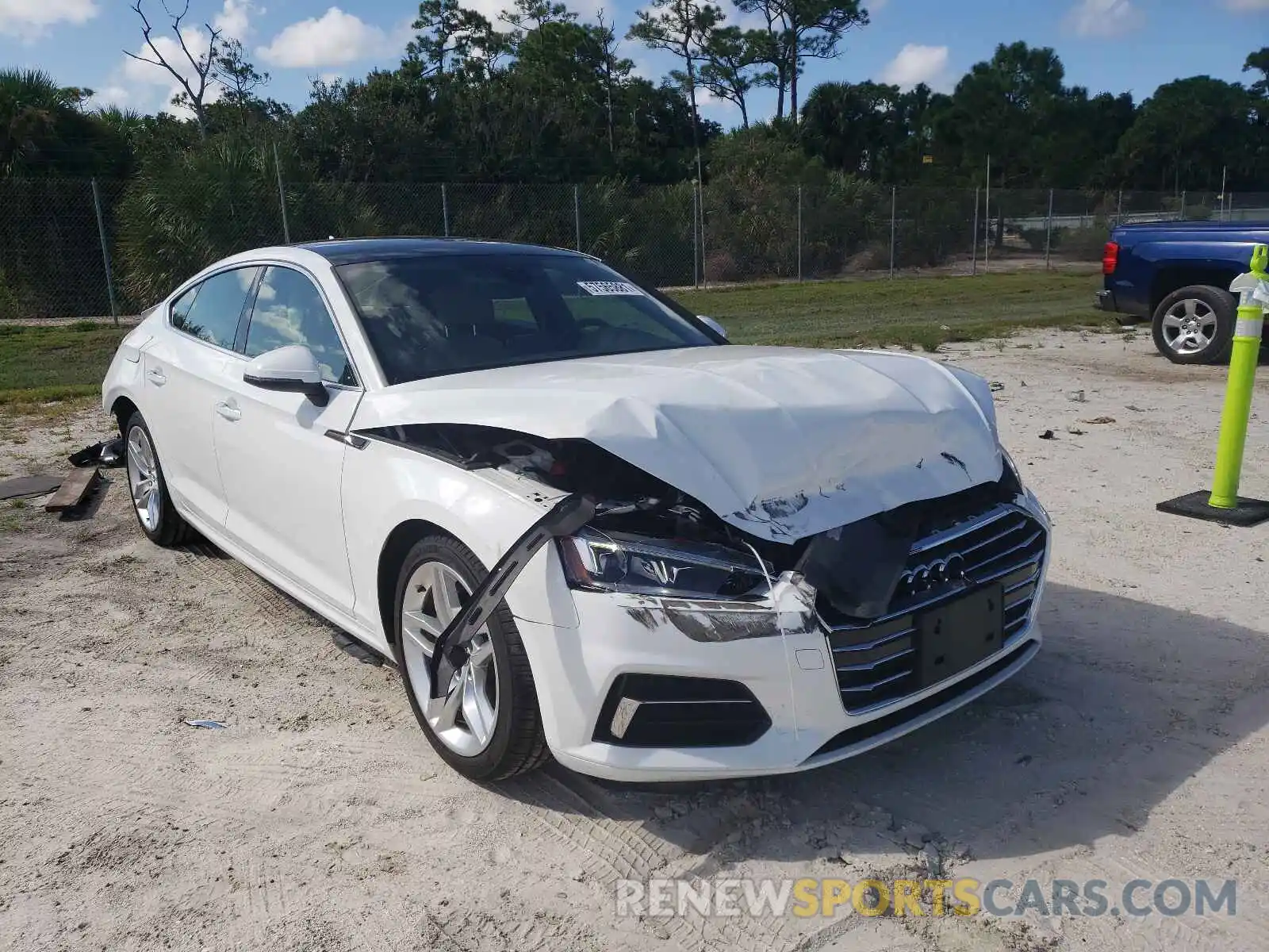 1 Photograph of a damaged car WAUANCF5XKA064258 AUDI A5 2019