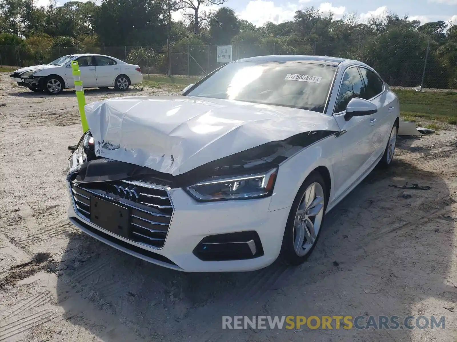 2 Photograph of a damaged car WAUANCF5XKA064258 AUDI A5 2019