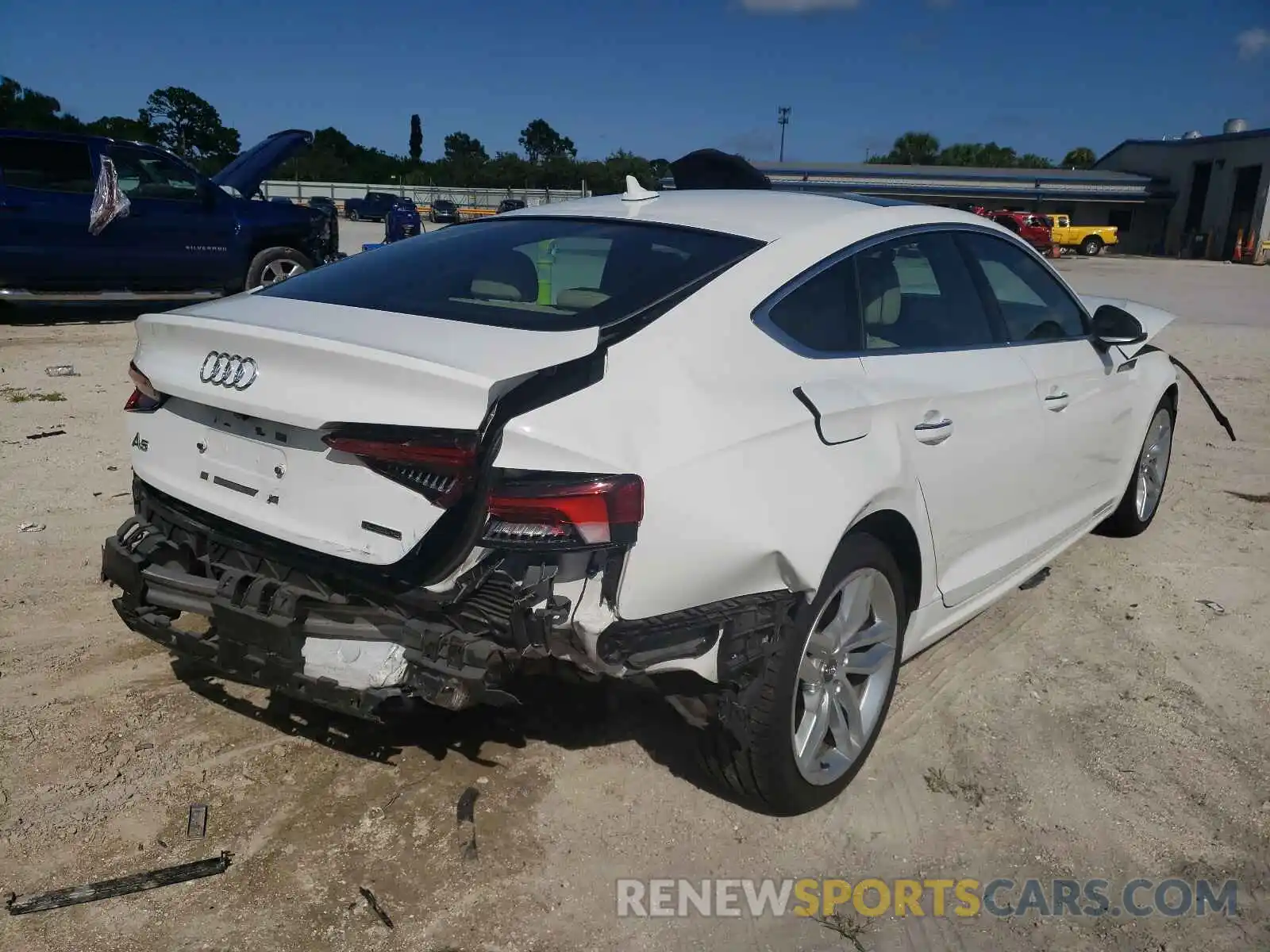 4 Photograph of a damaged car WAUANCF5XKA064258 AUDI A5 2019