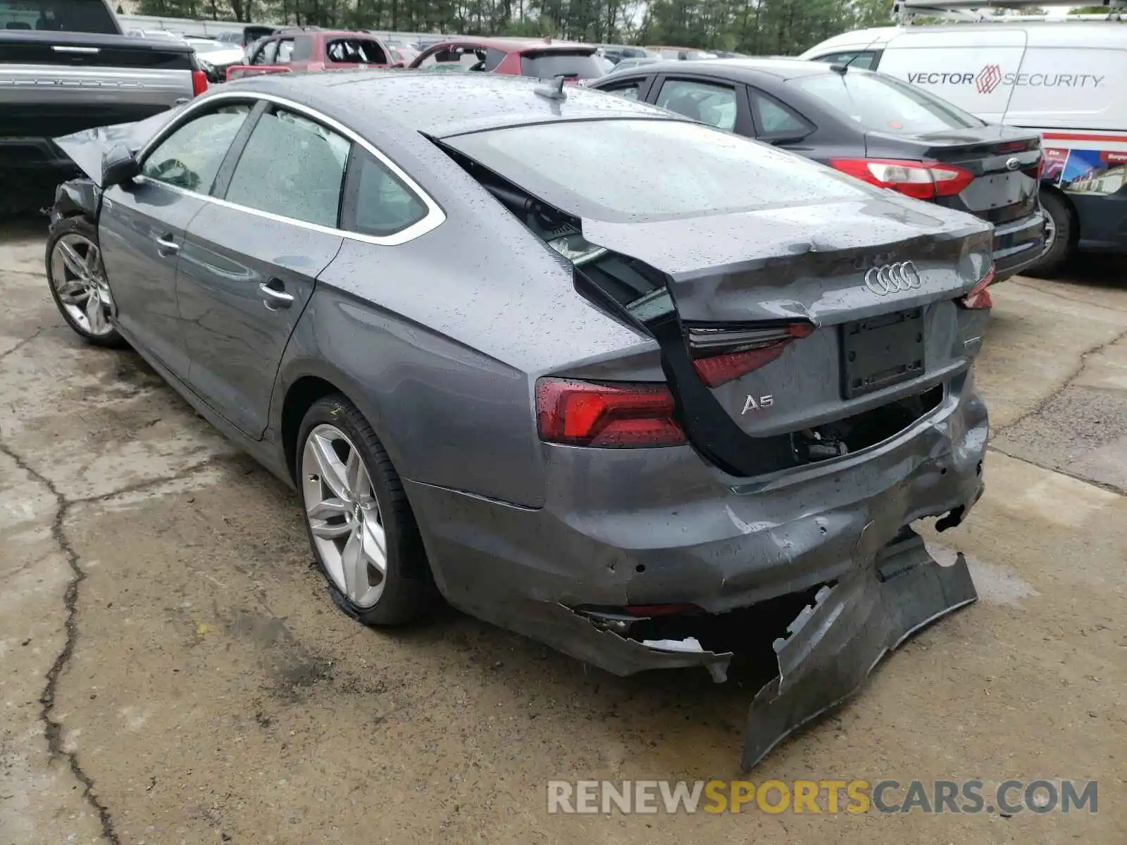 3 Photograph of a damaged car WAUBNCF51KA008181 AUDI A5 2019