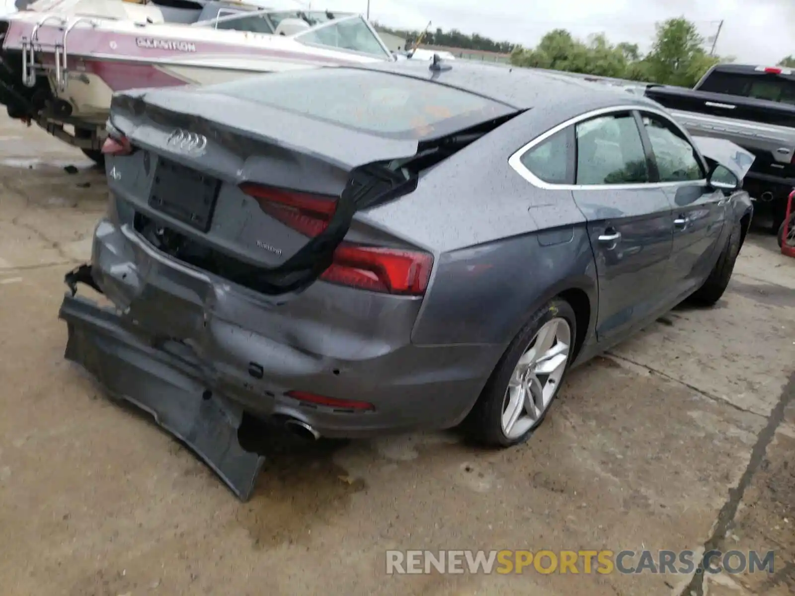 4 Photograph of a damaged car WAUBNCF51KA008181 AUDI A5 2019