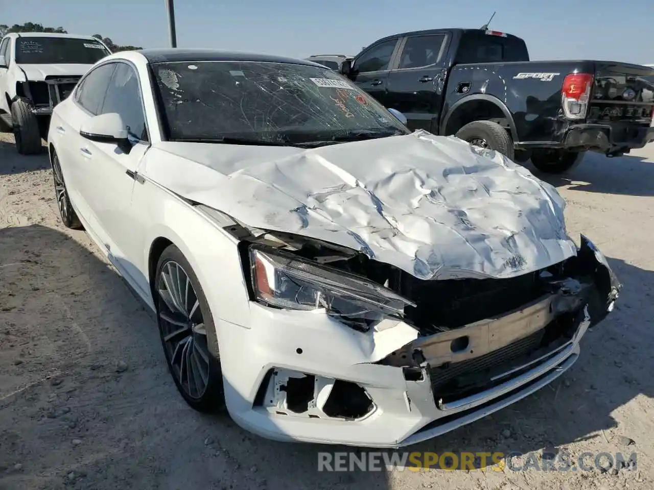 1 Photograph of a damaged car WAUBNCF51KA048020 AUDI A5 2019