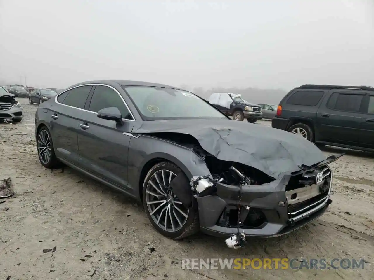 1 Photograph of a damaged car WAUBNCF54KA071002 AUDI A5 2019