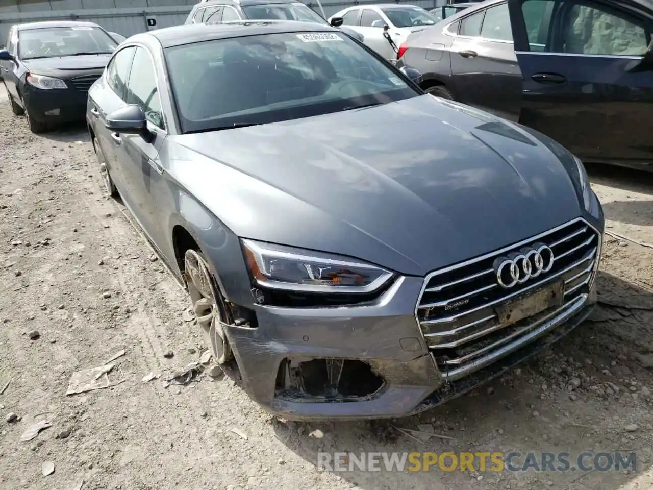 1 Photograph of a damaged car WAUBNCF54KA073672 AUDI A5 2019