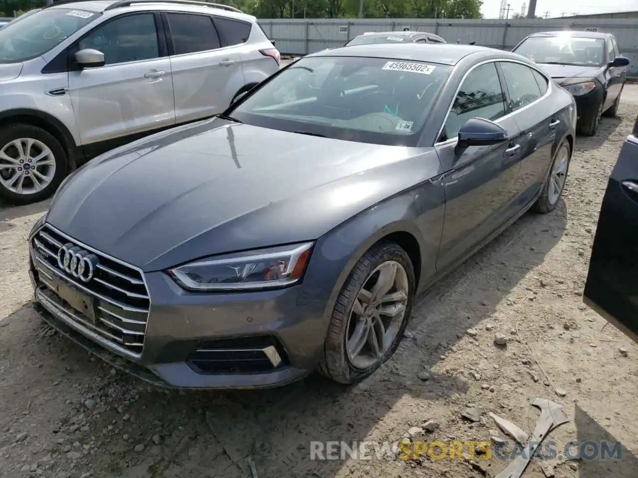 2 Photograph of a damaged car WAUBNCF54KA073672 AUDI A5 2019