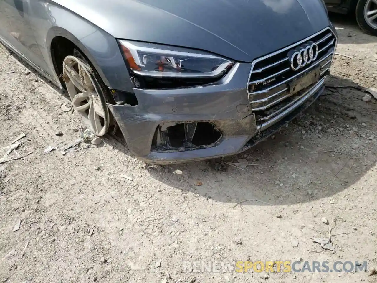 9 Photograph of a damaged car WAUBNCF54KA073672 AUDI A5 2019