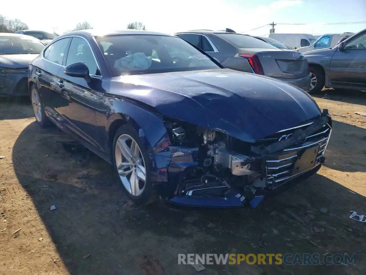 1 Photograph of a damaged car WAUBNCF55KA070893 AUDI A5 2019