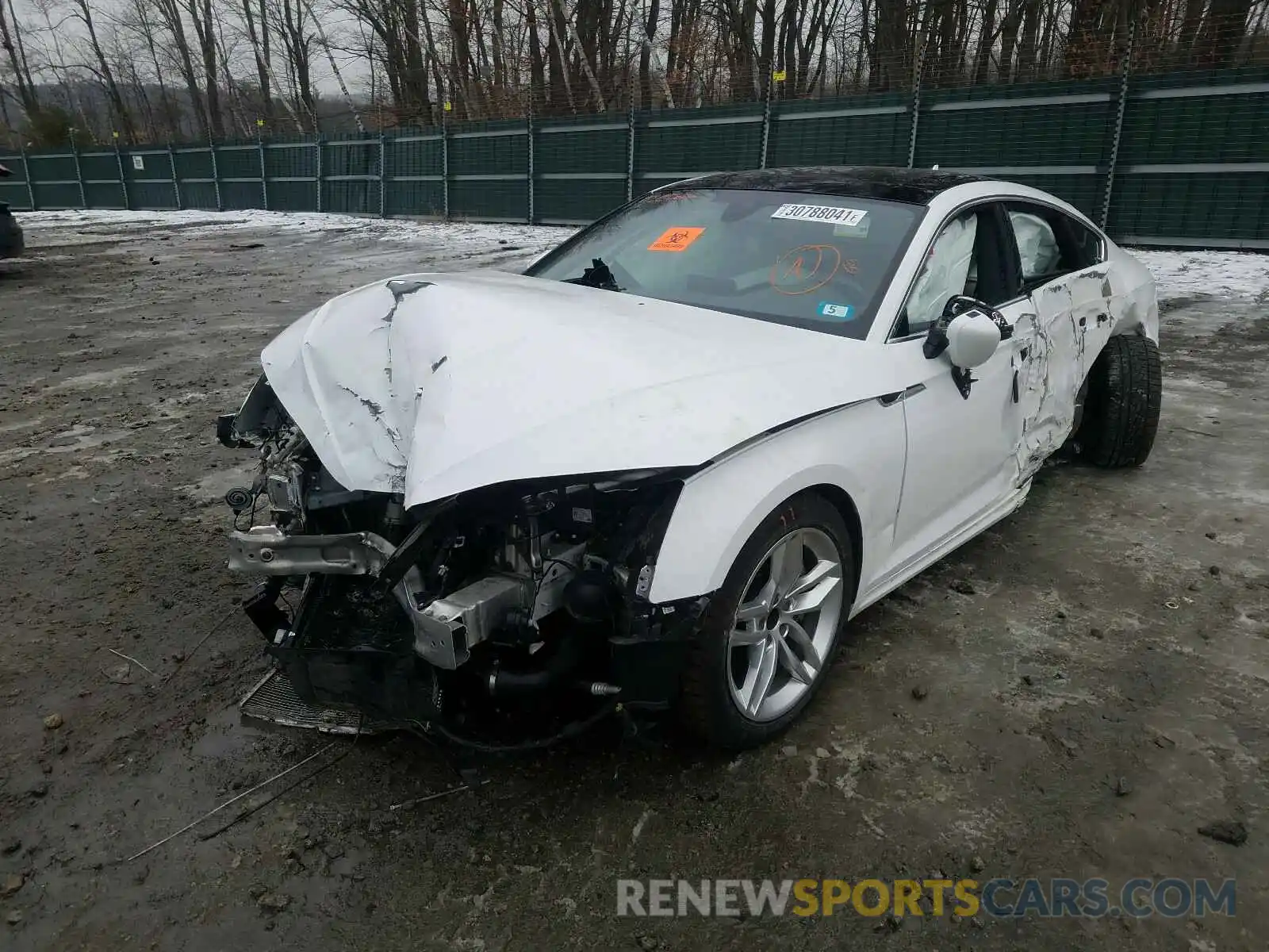 2 Photograph of a damaged car WAUBNCF57KA008038 AUDI A5 2019