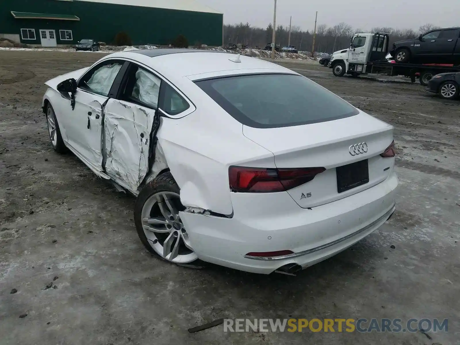 3 Photograph of a damaged car WAUBNCF57KA008038 AUDI A5 2019