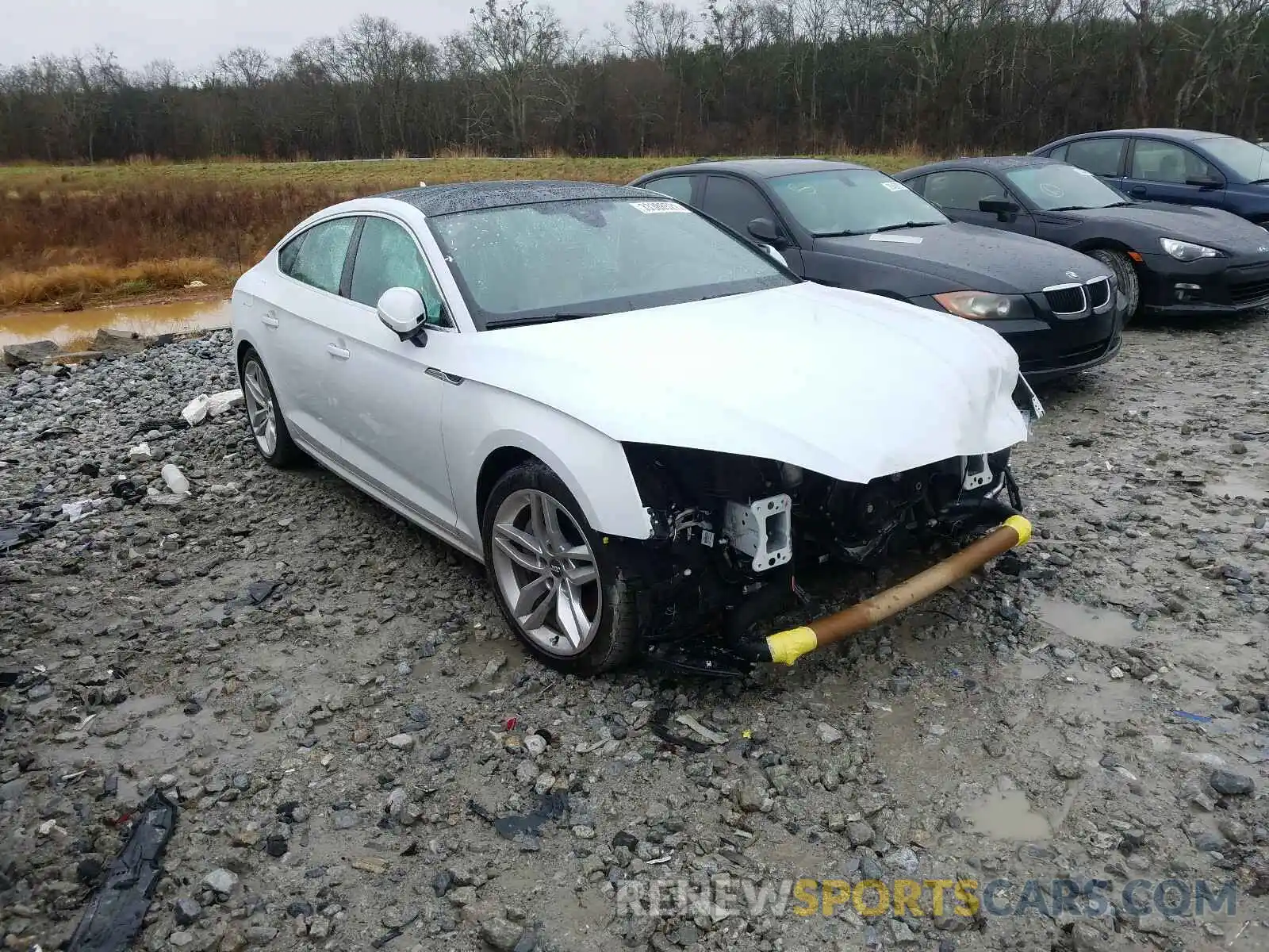 1 Photograph of a damaged car WAUBNCF58KA006475 AUDI A5 2019