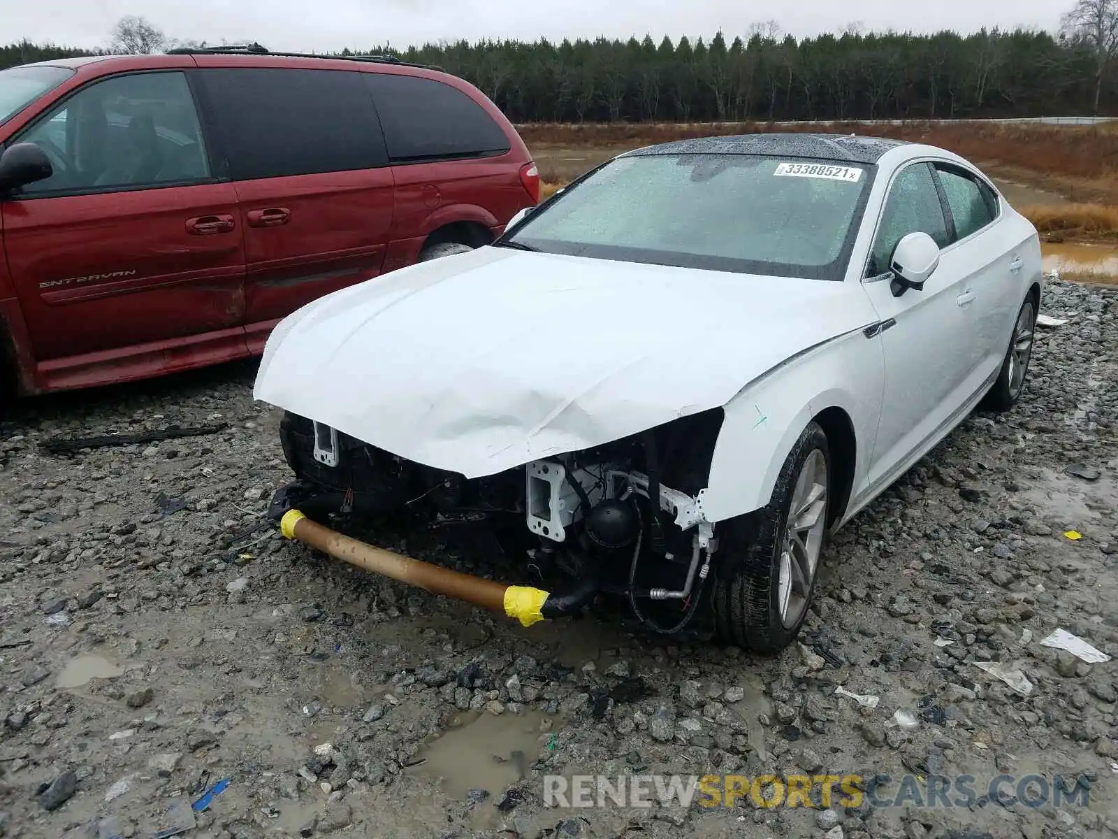 2 Photograph of a damaged car WAUBNCF58KA006475 AUDI A5 2019