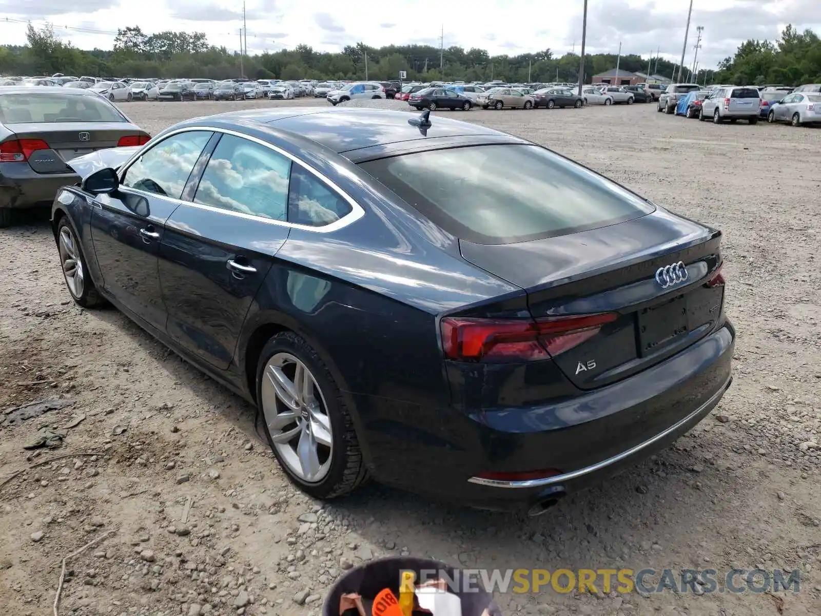 3 Photograph of a damaged car WAUBNCF58KA079314 AUDI A5 2019