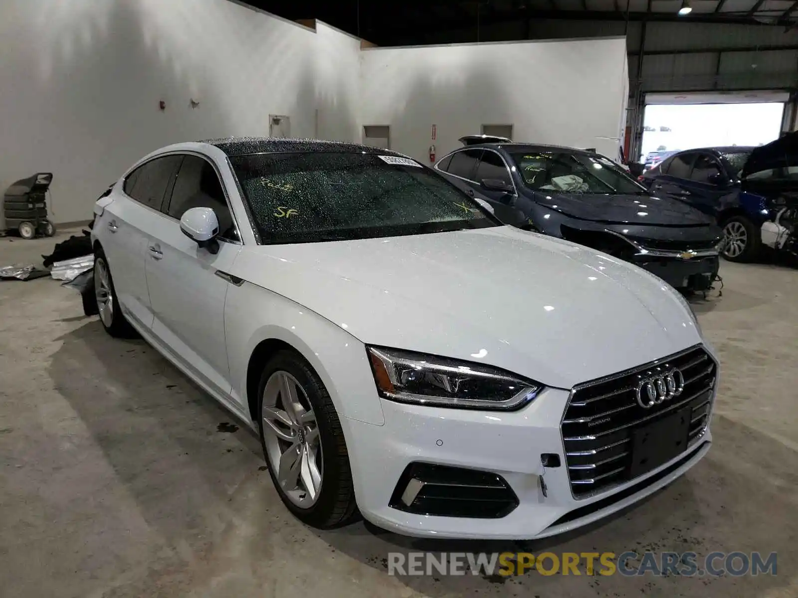 1 Photograph of a damaged car WAUBNCF59KA096008 AUDI A5 2019