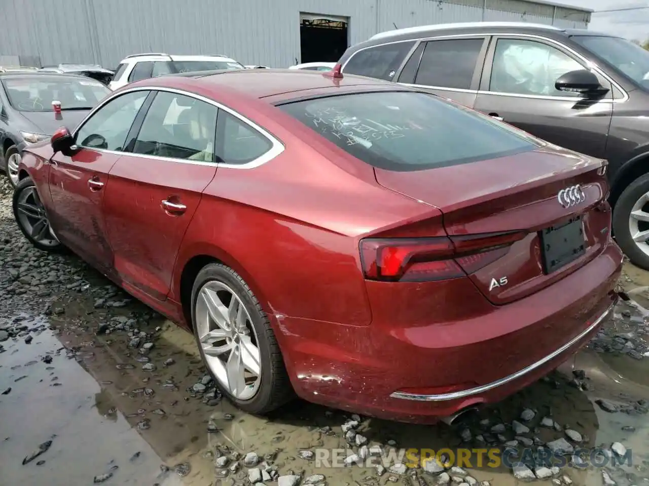 3 Photograph of a damaged car WAUBNDF55KA048575 AUDI A5 2019