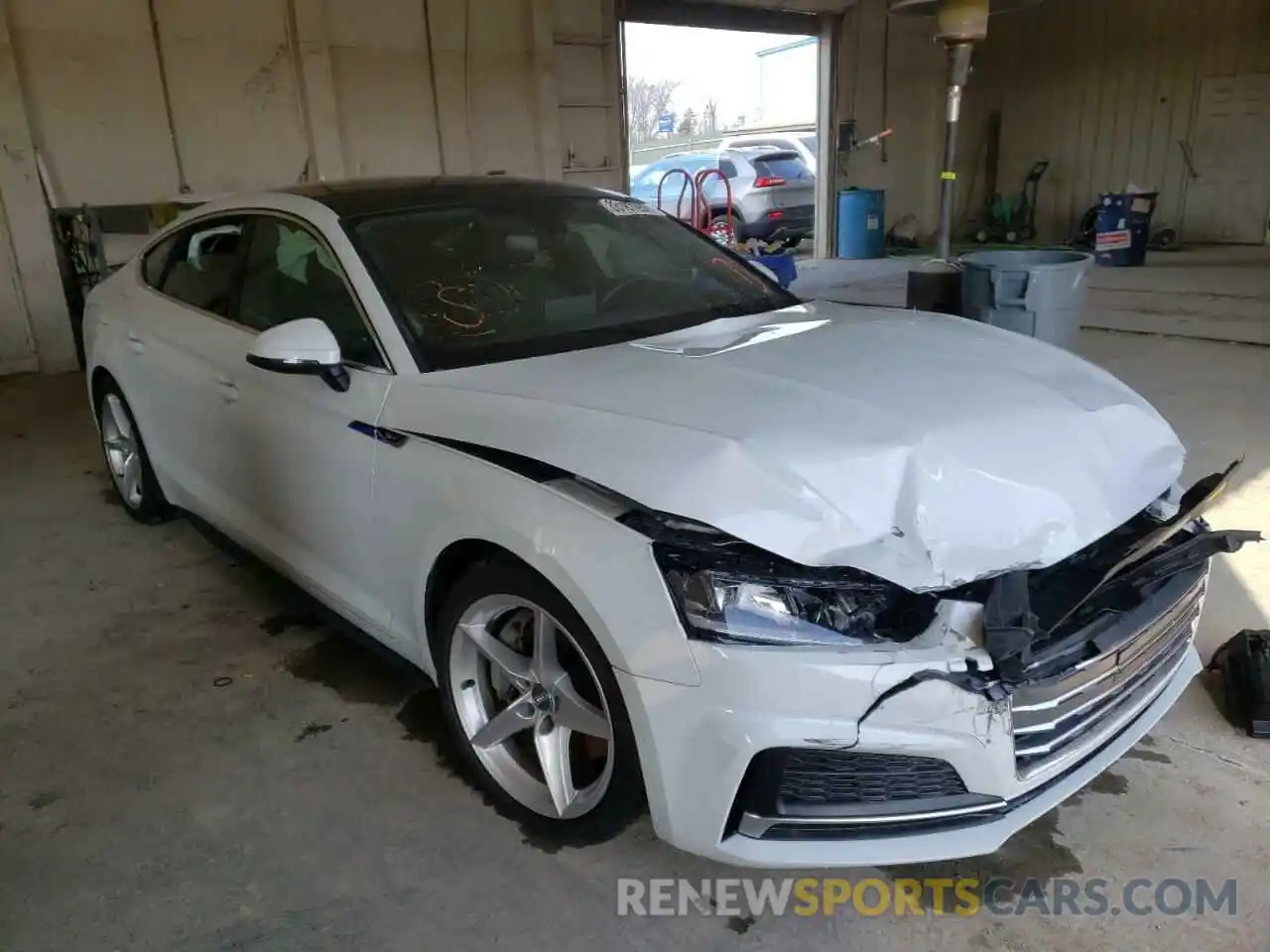 1 Photograph of a damaged car WAUDNCF53KA096160 AUDI A5 2019