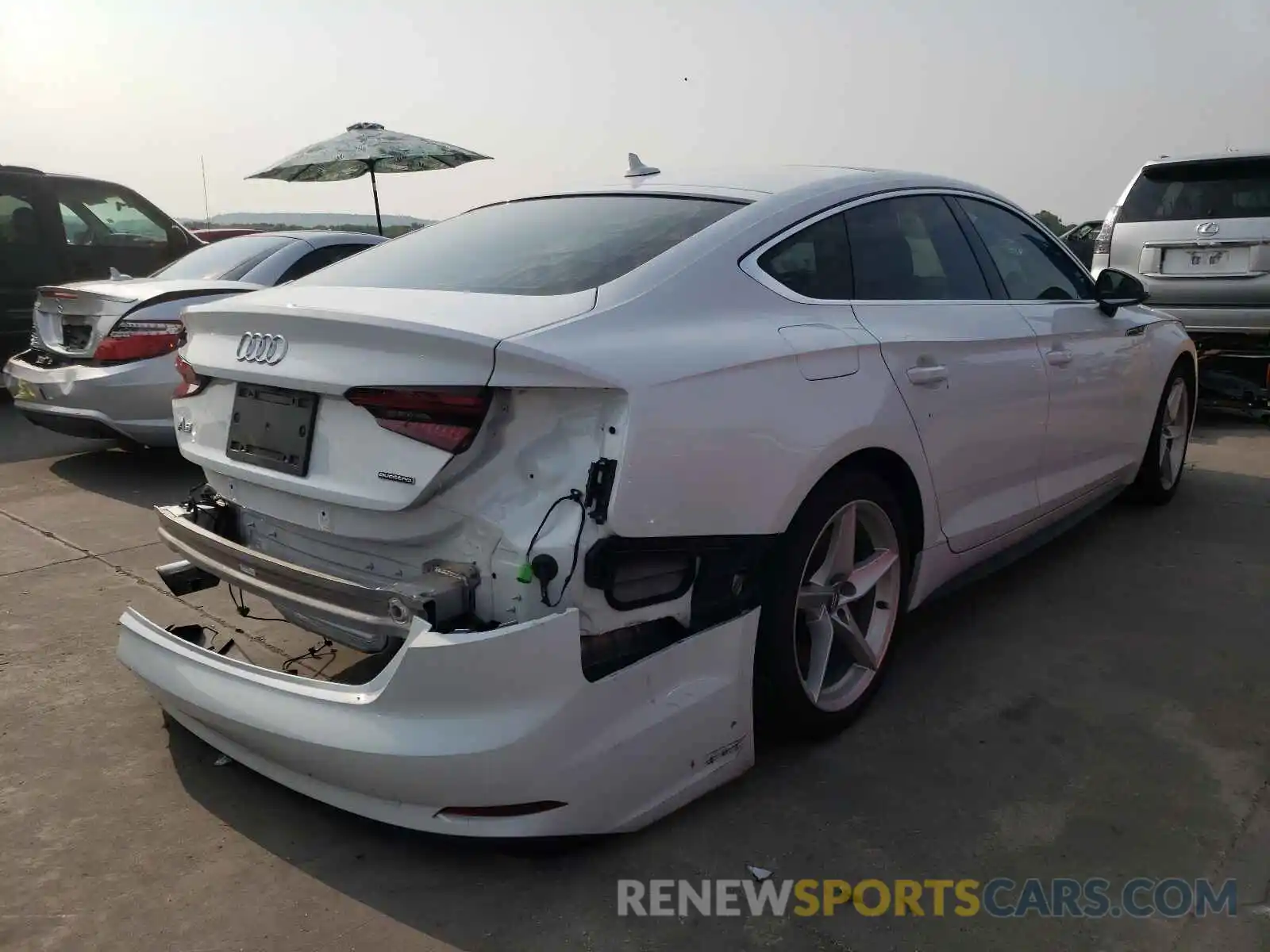 4 Photograph of a damaged car WAUDNCF53KA100546 AUDI A5 2019